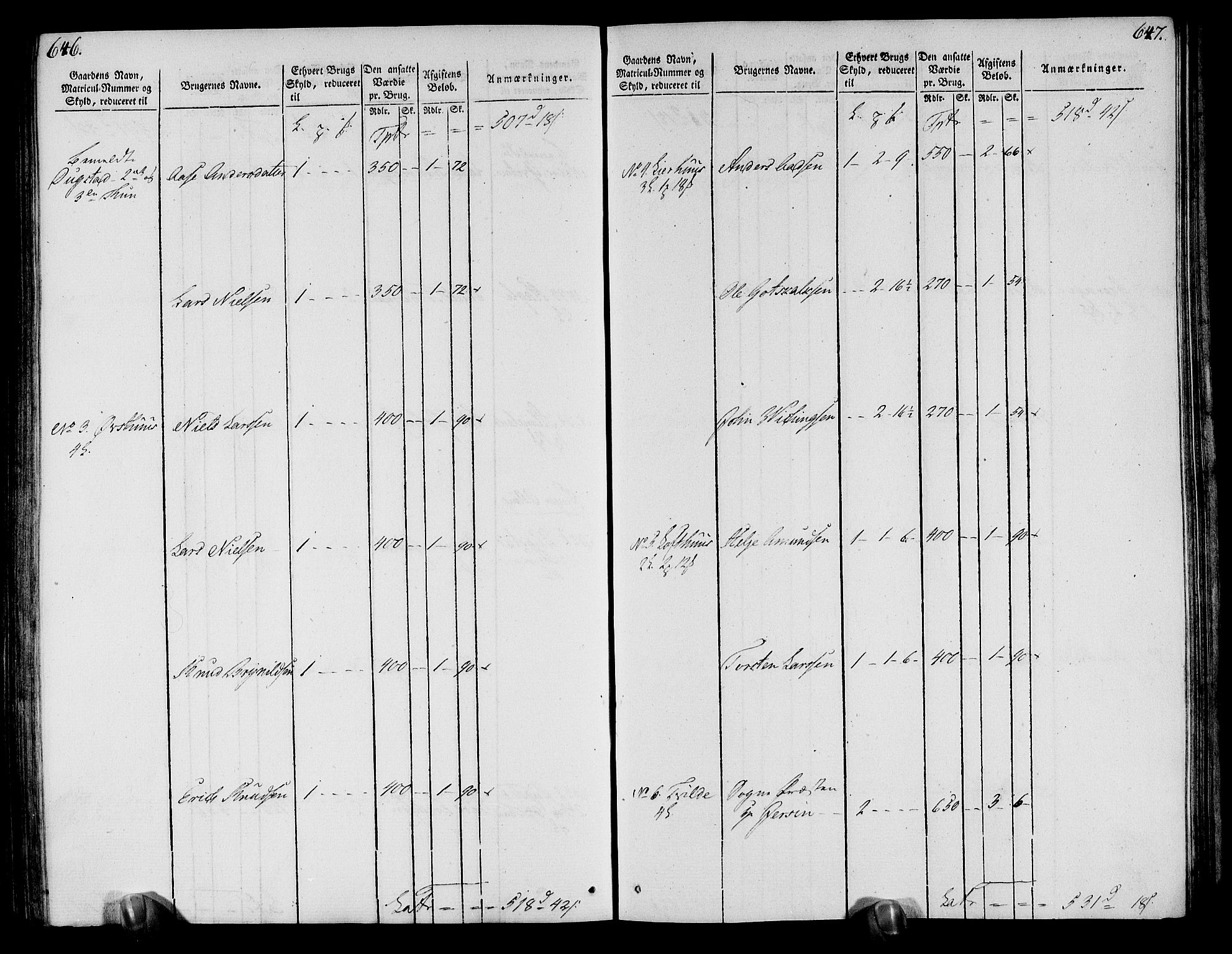 Rentekammeret inntil 1814, Realistisk ordnet avdeling, AV/RA-EA-4070/N/Ne/Nea/L0113: Nordhordland og Voss fogderi. Oppebørselsregister, 1803-1804, p. 331