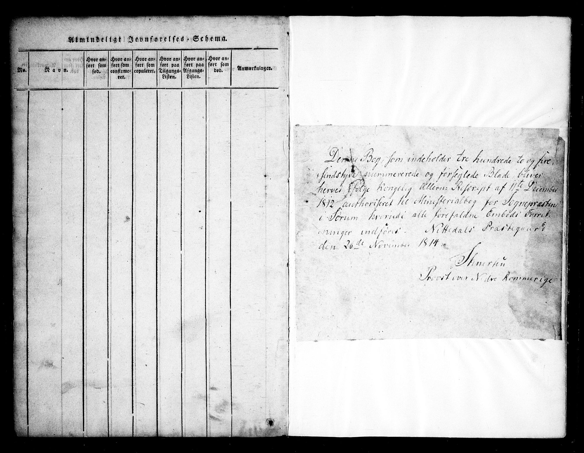 Sørum prestekontor Kirkebøker, SAO/A-10303/F/Fa/L0003: Parish register (official) no. I 3, 1814-1829