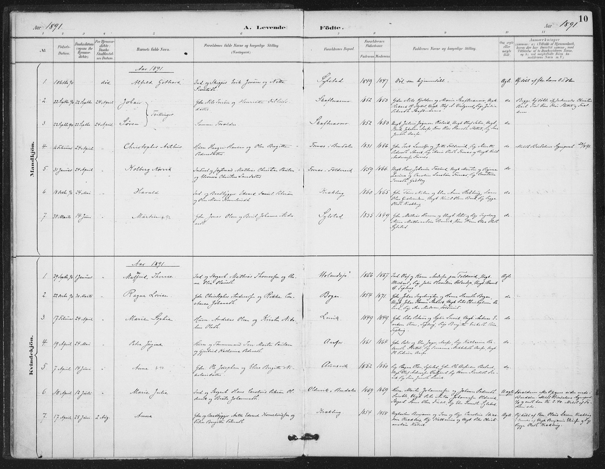 Ministerialprotokoller, klokkerbøker og fødselsregistre - Nord-Trøndelag, AV/SAT-A-1458/783/L0660: Parish register (official) no. 783A02, 1886-1918, p. 10