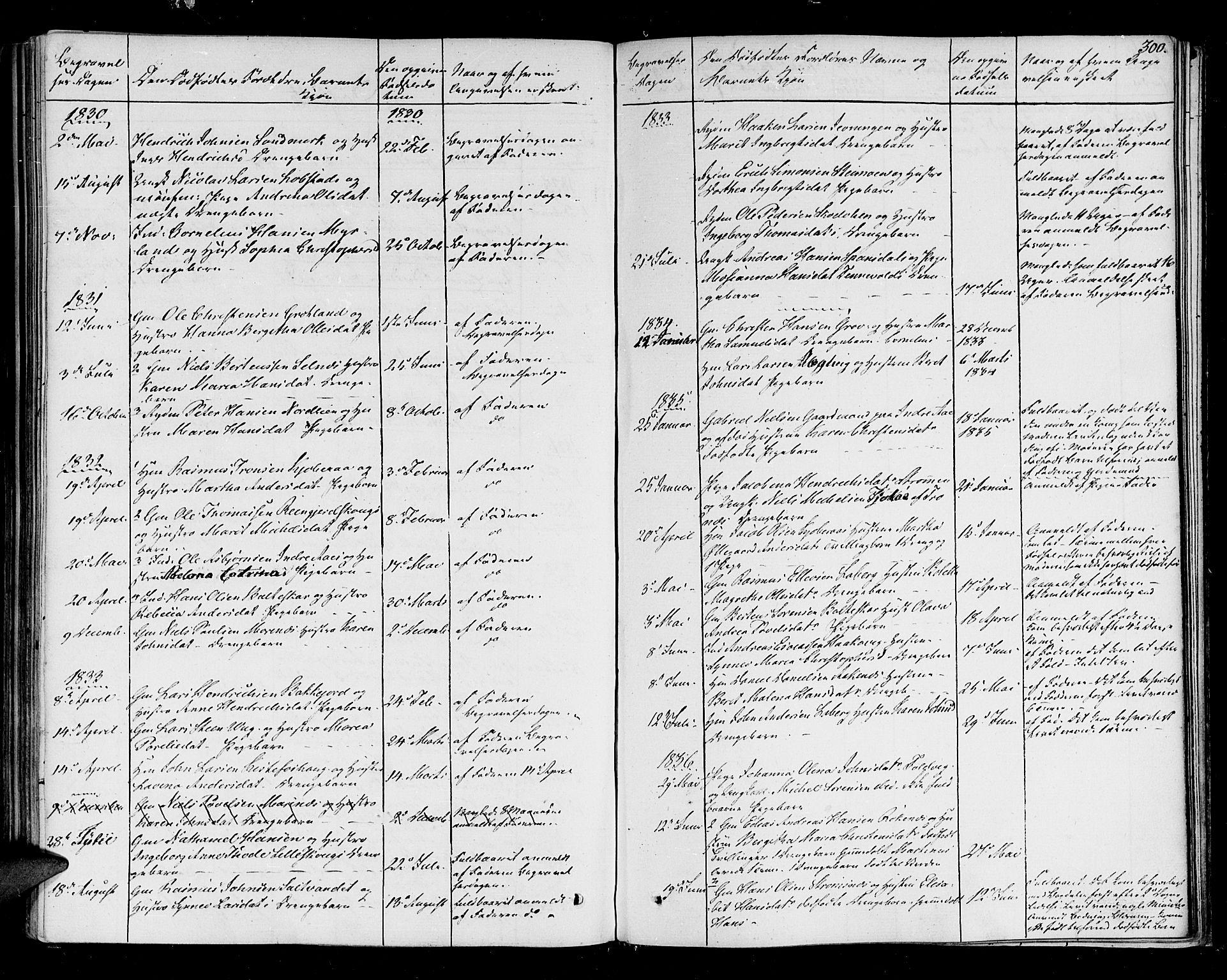 Ibestad sokneprestembete, SATØ/S-0077/H/Ha/Haa/L0005kirke: Parish register (official) no. 5, 1825-1836, p. 300