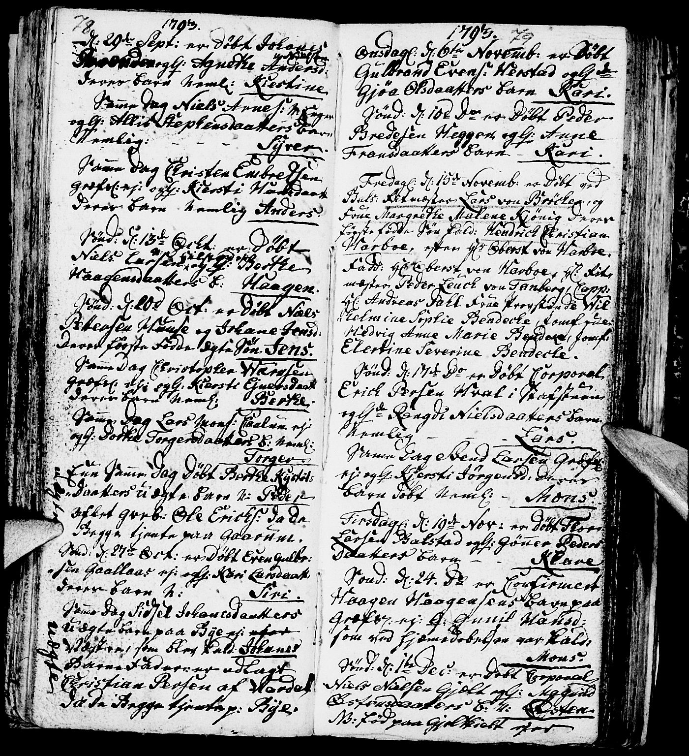 Nes prestekontor, Hedmark, AV/SAH-PREST-020/L/La/L0002: Parish register (copy) no. 2, 1785-1813, p. 78-79