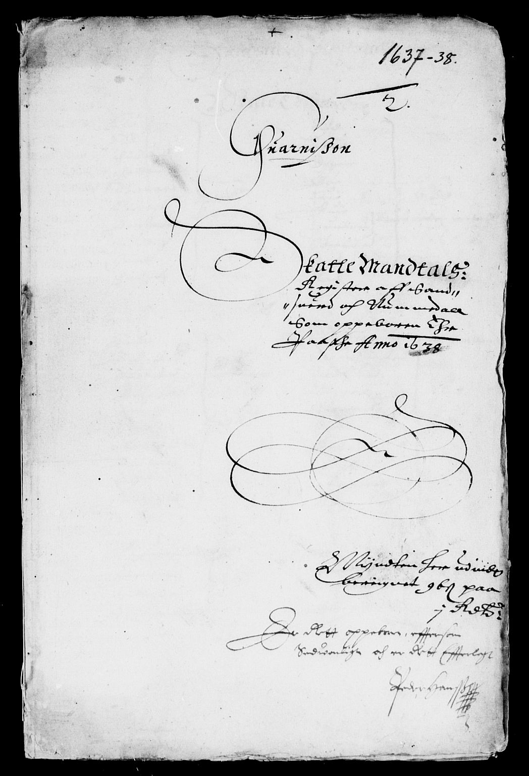 Rentekammeret inntil 1814, Reviderte regnskaper, Lensregnskaper, AV/RA-EA-5023/R/Rb/Rbn/L0001: Numedal og Sandsvær len, 1628-1638