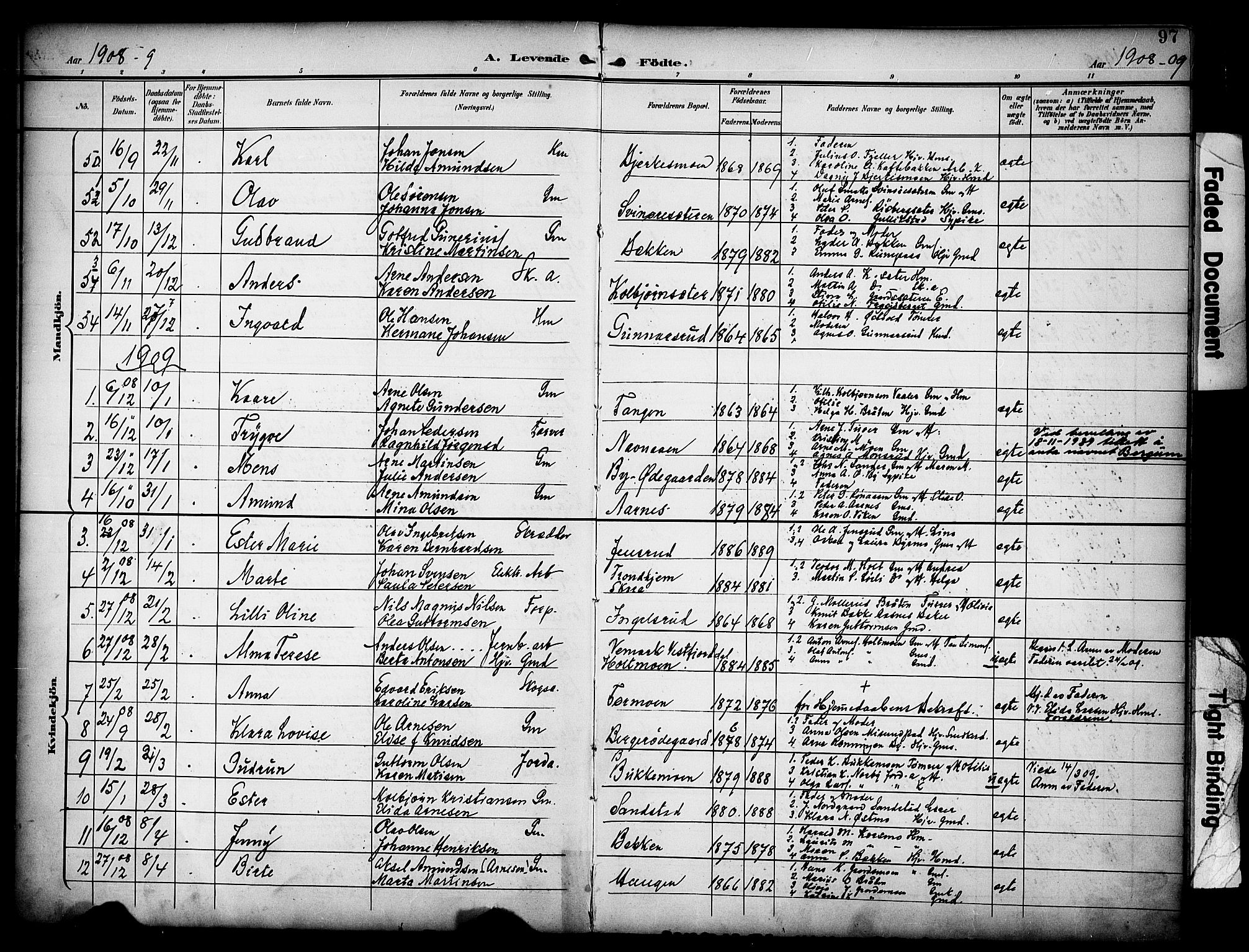 Grue prestekontor, AV/SAH-PREST-036/H/Ha/Haa/L0013: Parish register (official) no. 13, 1898-1910, p. 97