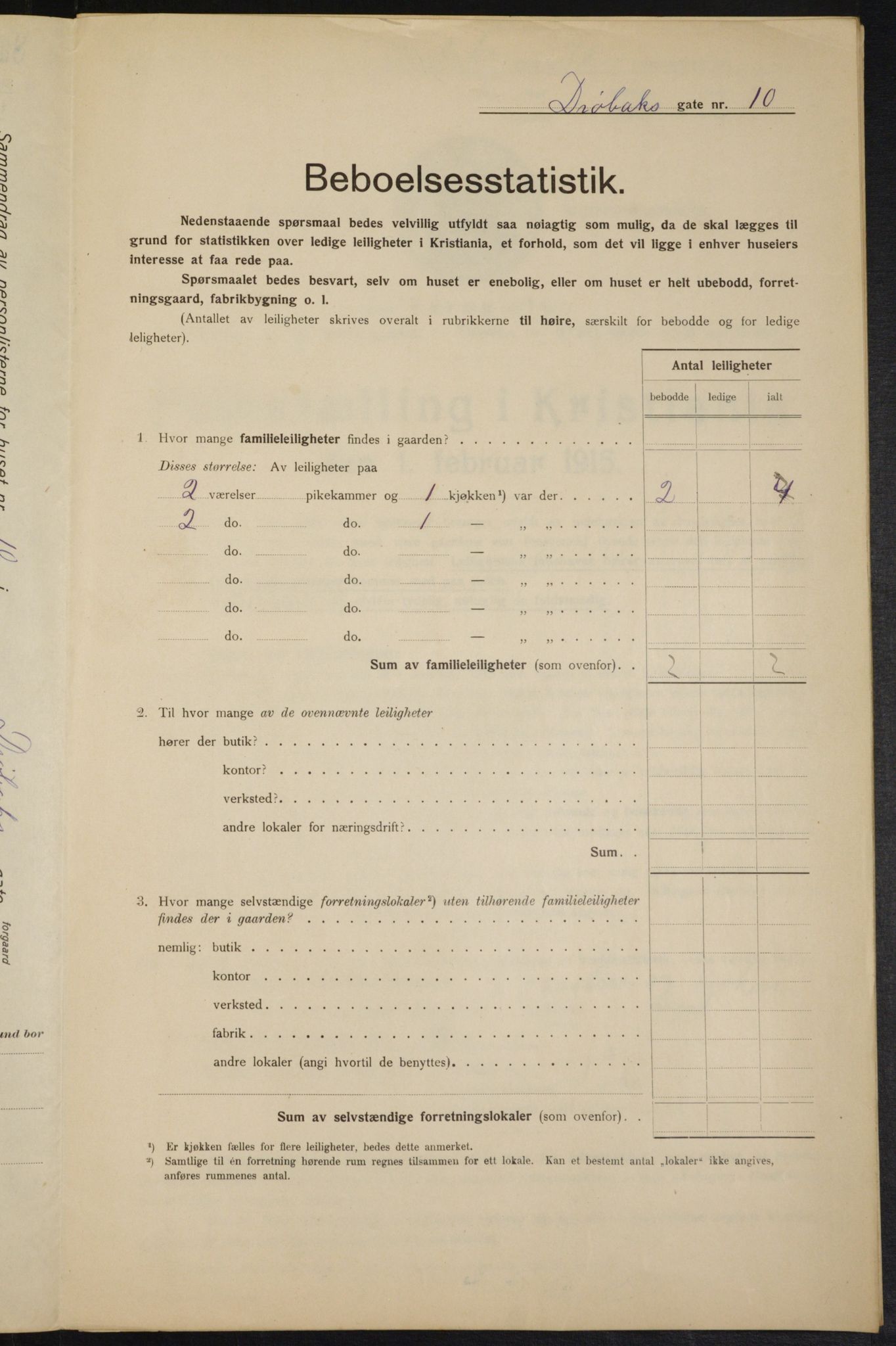 OBA, Municipal Census 1915 for Kristiania, 1915, p. 17413