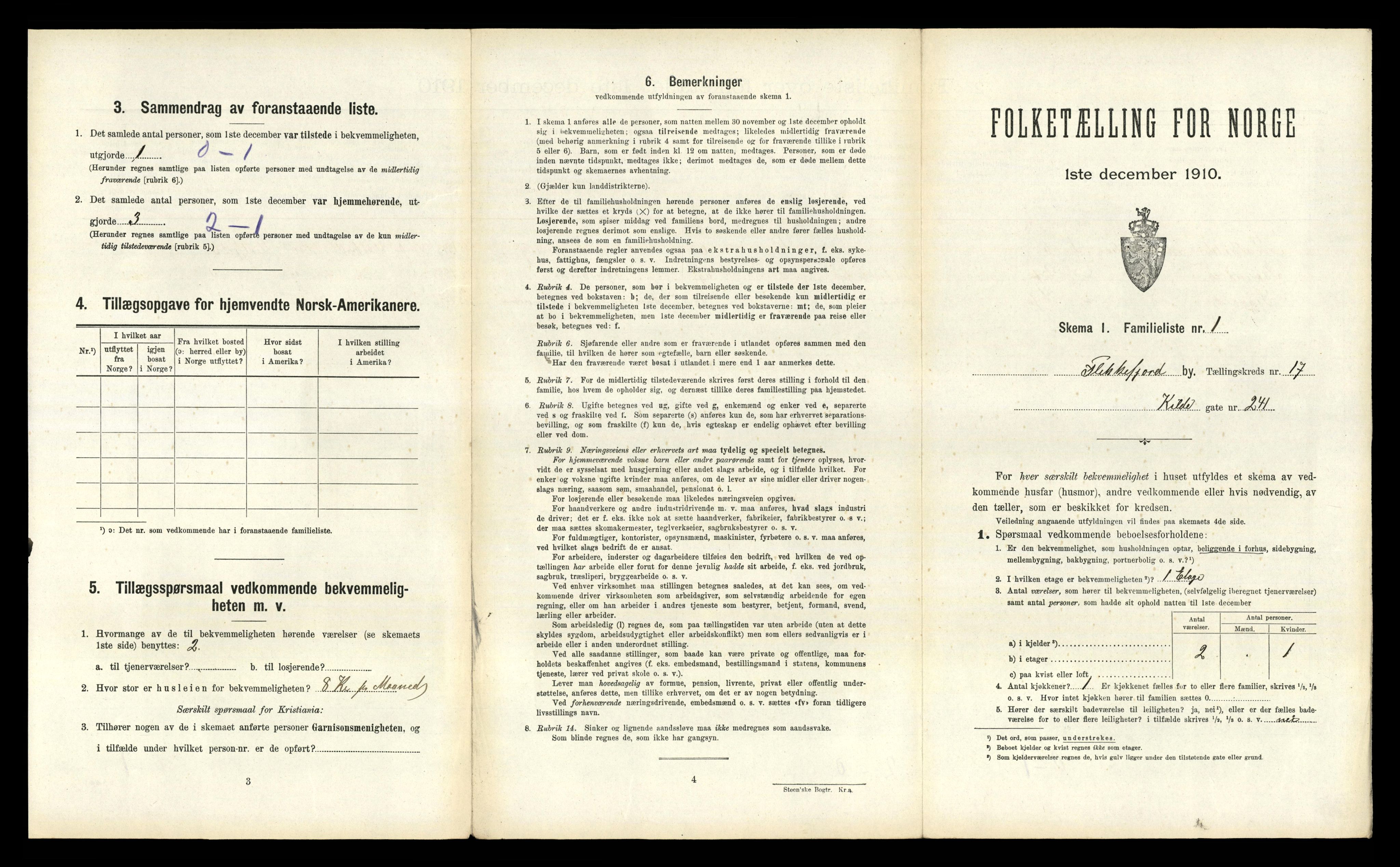 RA, 1910 census for Flekkefjord, 1910, p. 1498