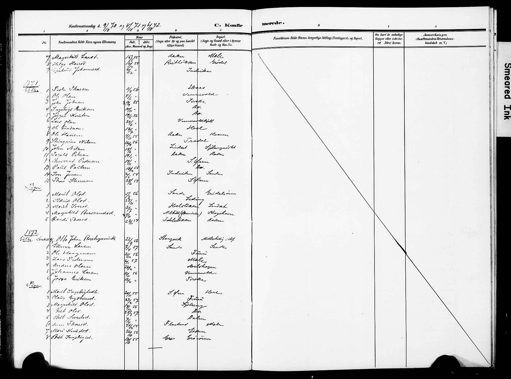 Ministerialprotokoller, klokkerbøker og fødselsregistre - Møre og Romsdal, AV/SAT-A-1454/590/L1017: Parish register (copy) no. 590C02, 1869-1931