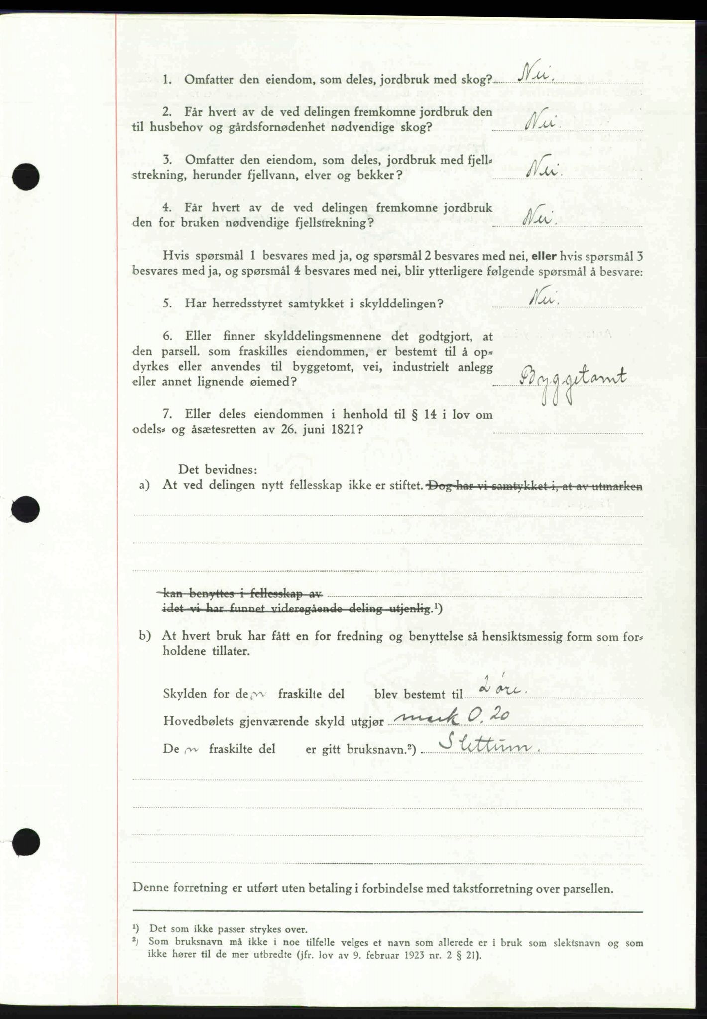 Toten tingrett, SAH/TING-006/H/Hb/Hbc/L0004: Mortgage book no. Hbc-04, 1938-1938, Diary no: : 2404/1938