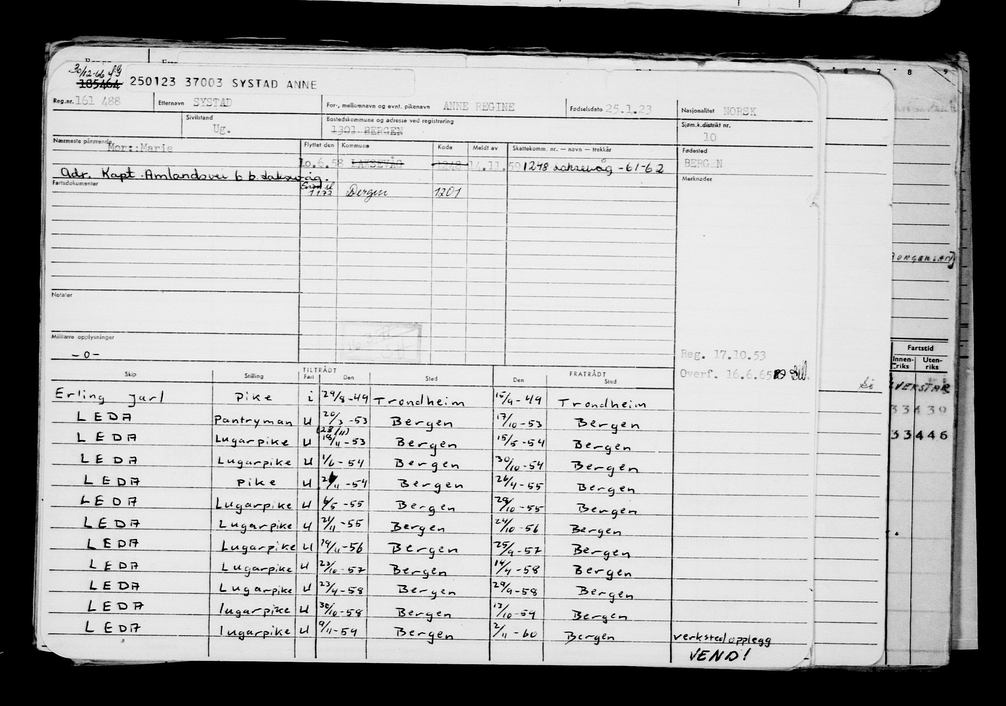 Direktoratet for sjømenn, AV/RA-S-3545/G/Gb/L0214: Hovedkort, 1923, p. 687