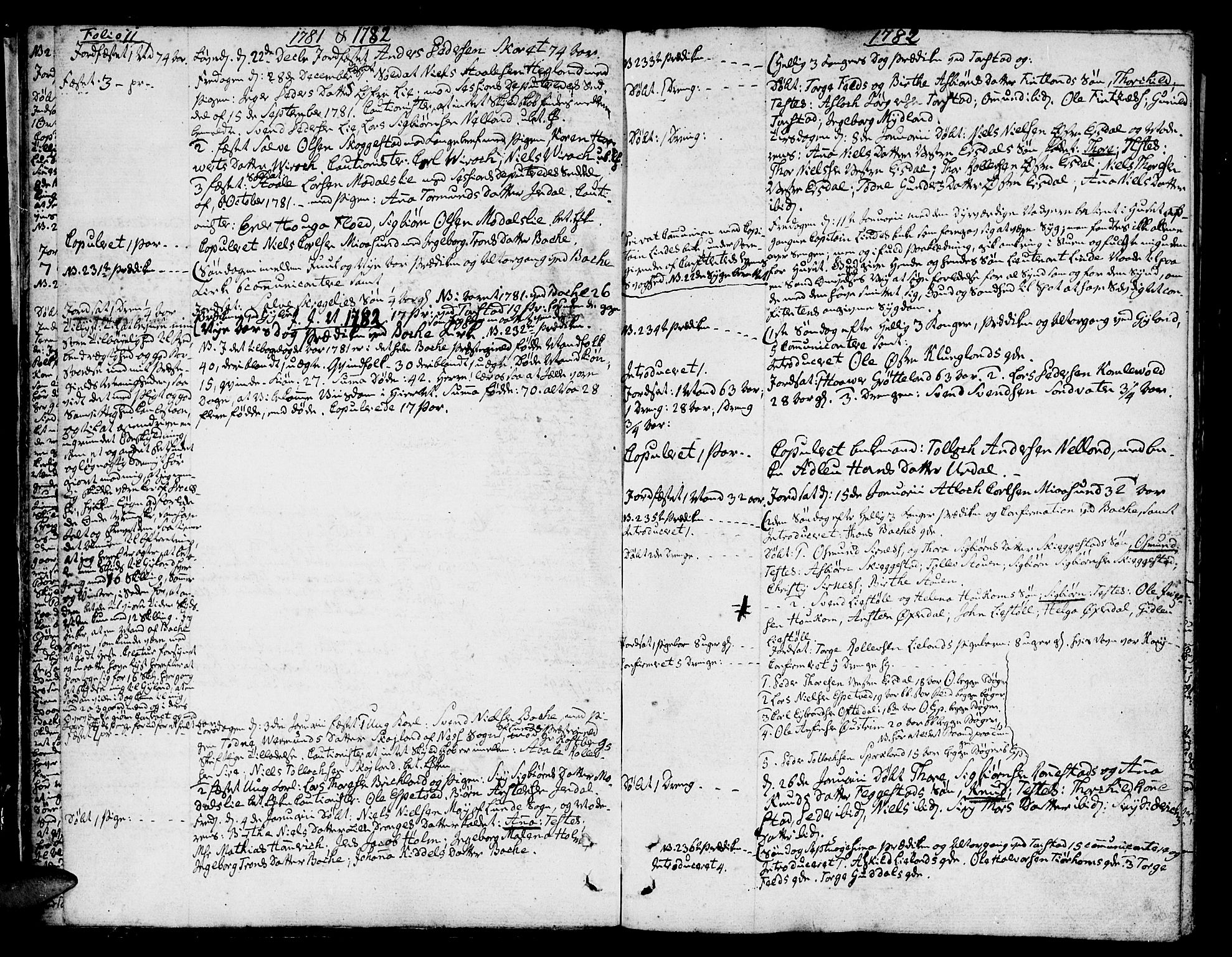 Bakke sokneprestkontor, SAK/1111-0002/F/Fa/Faa/L0002: Parish register (official) no. A 2, 1780-1816, p. 12