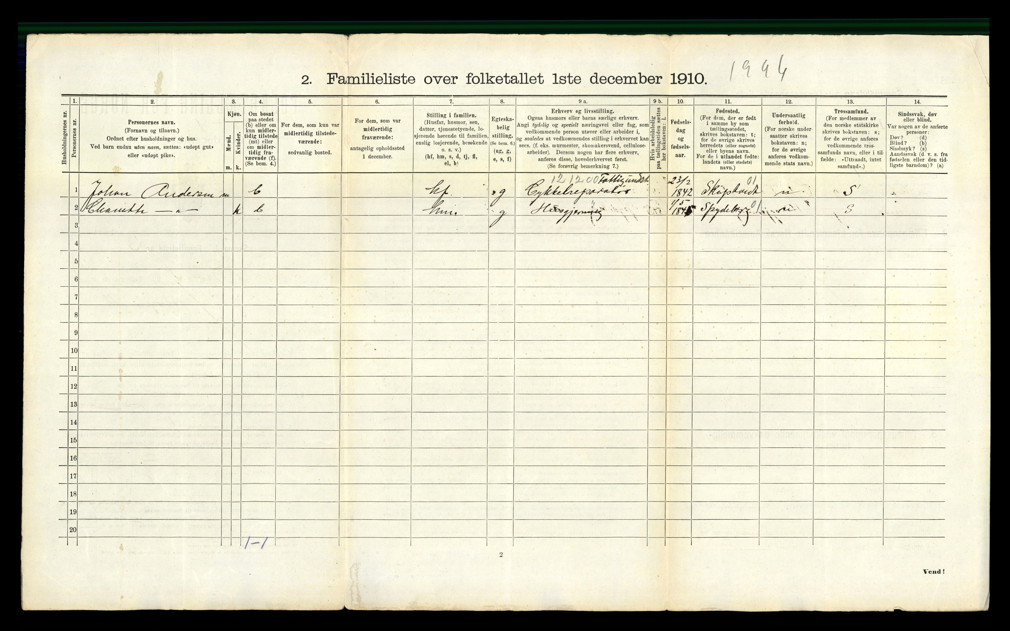 RA, 1910 census for Moss, 1910, p. 1730