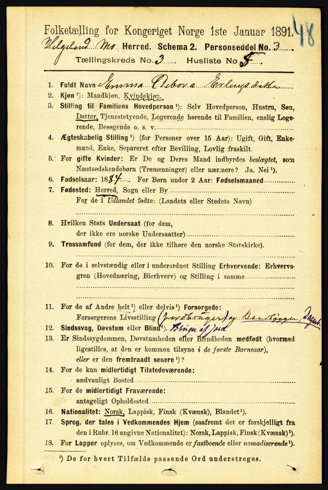 RA, 1891 census for 1833 Mo, 1891, p. 1371