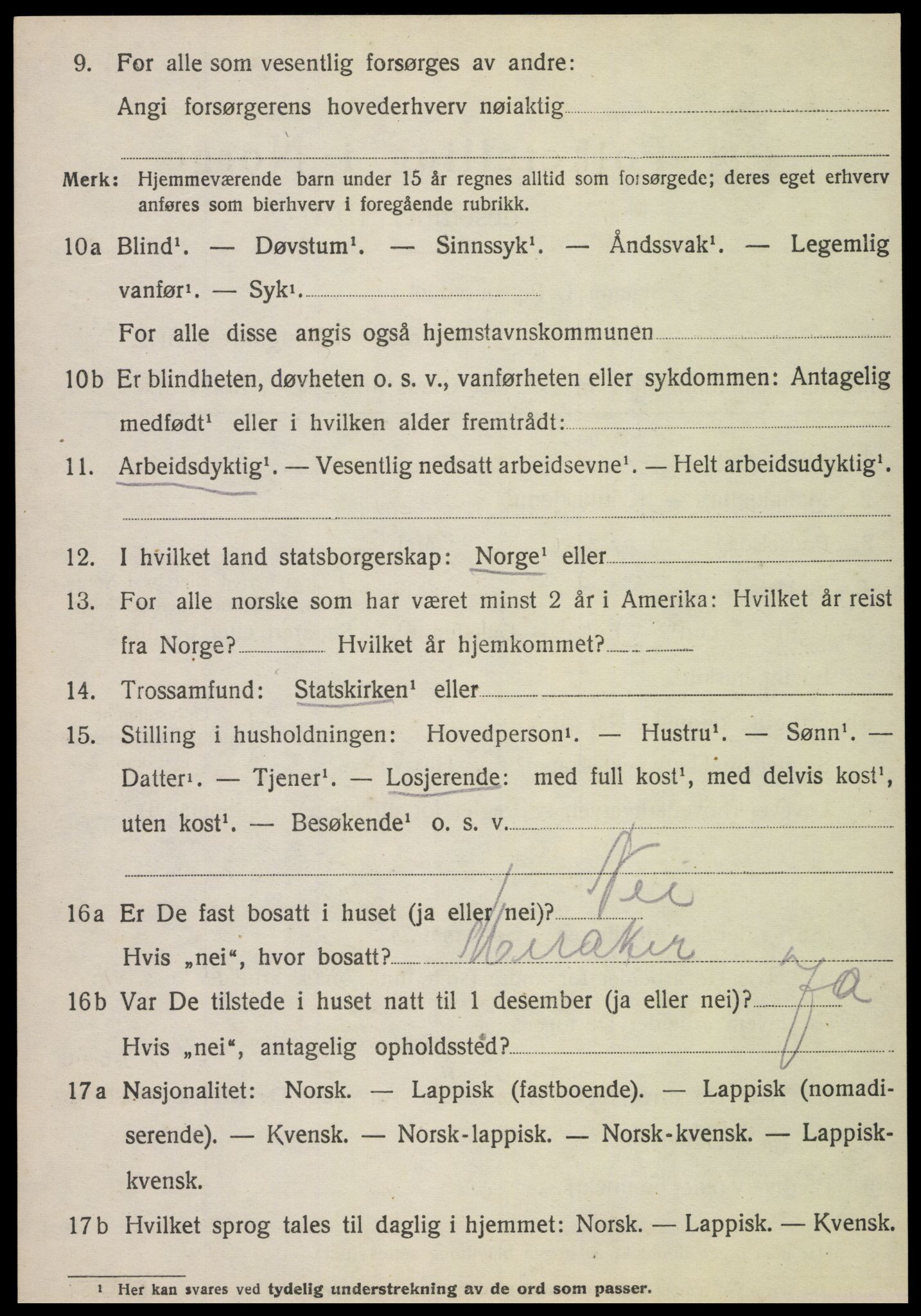 SAT, 1920 census for Malm, 1920, p. 1802