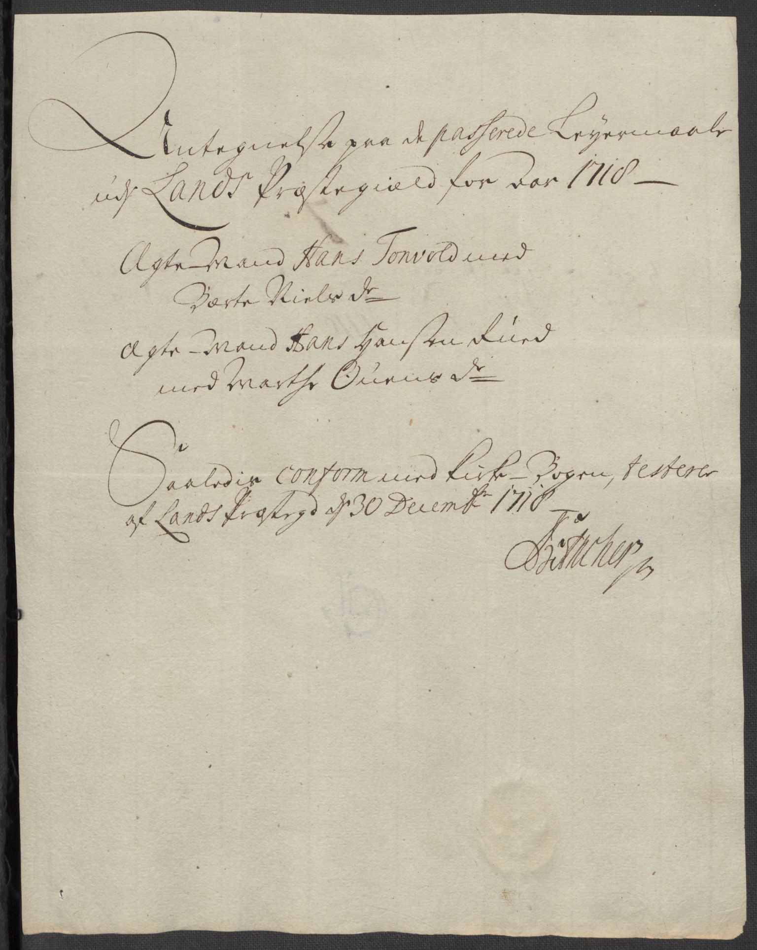 Rentekammeret inntil 1814, Reviderte regnskaper, Fogderegnskap, AV/RA-EA-4092/R18/L1320: Fogderegnskap Hadeland, Toten og Valdres, 1718, p. 98