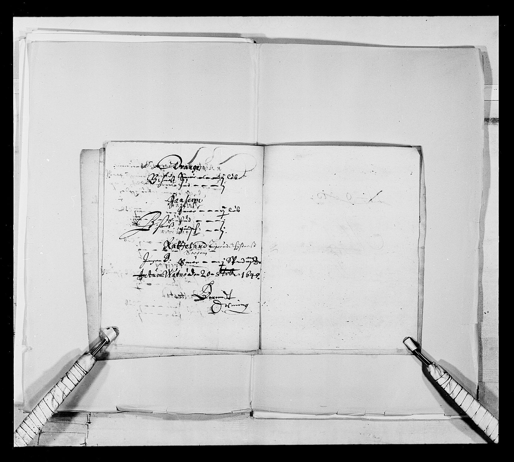 Stattholderembetet 1572-1771, AV/RA-EA-2870/Ek/L0021/0001: Jordebøker 1633-1658: / Adelsjordebøker innlevert til hyllingen i august 1648 og senere, 1648-1649, p. 260