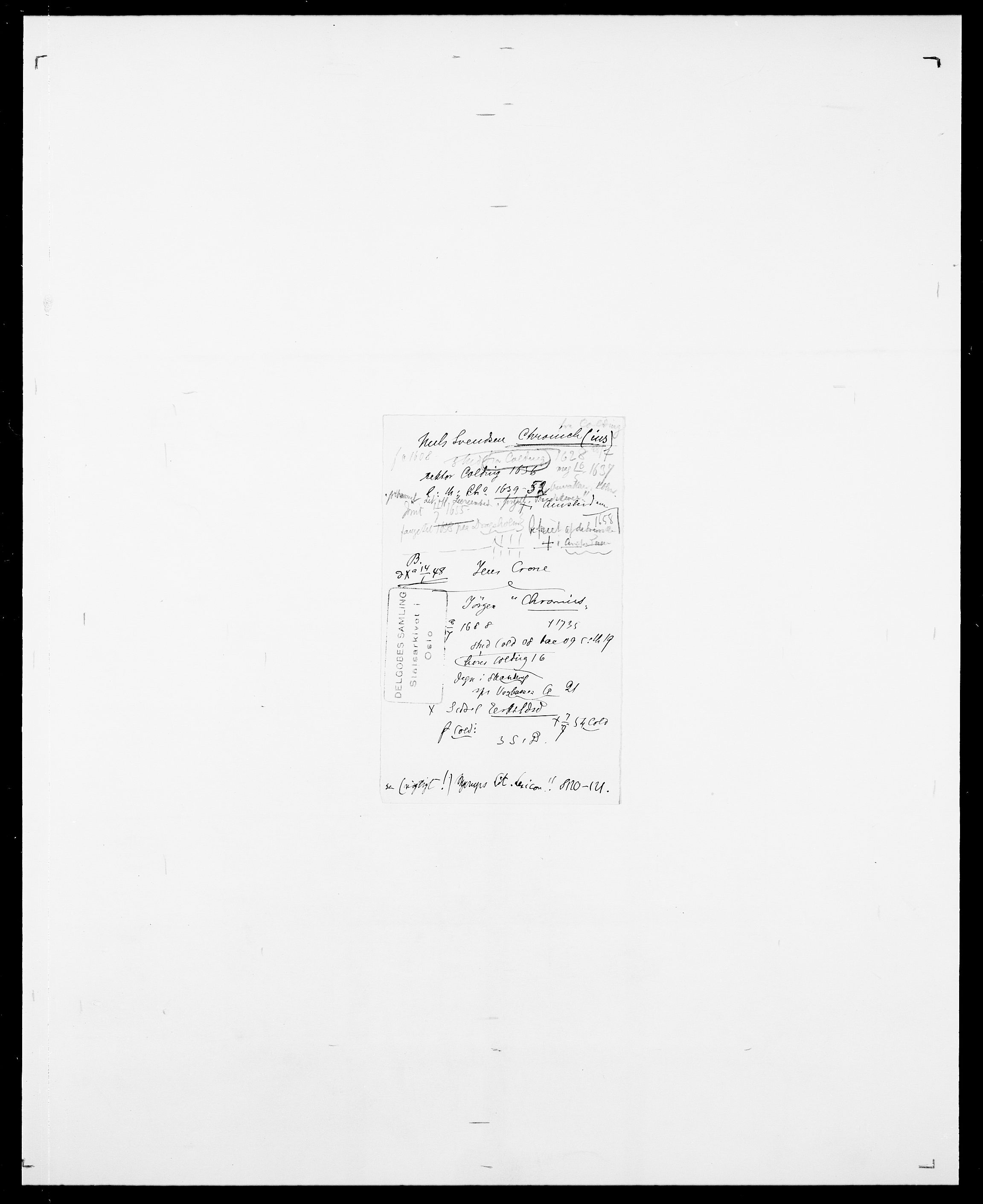 Delgobe, Charles Antoine - samling, AV/SAO-PAO-0038/D/Da/L0008: Capjon - Dagenbolt, p. 290