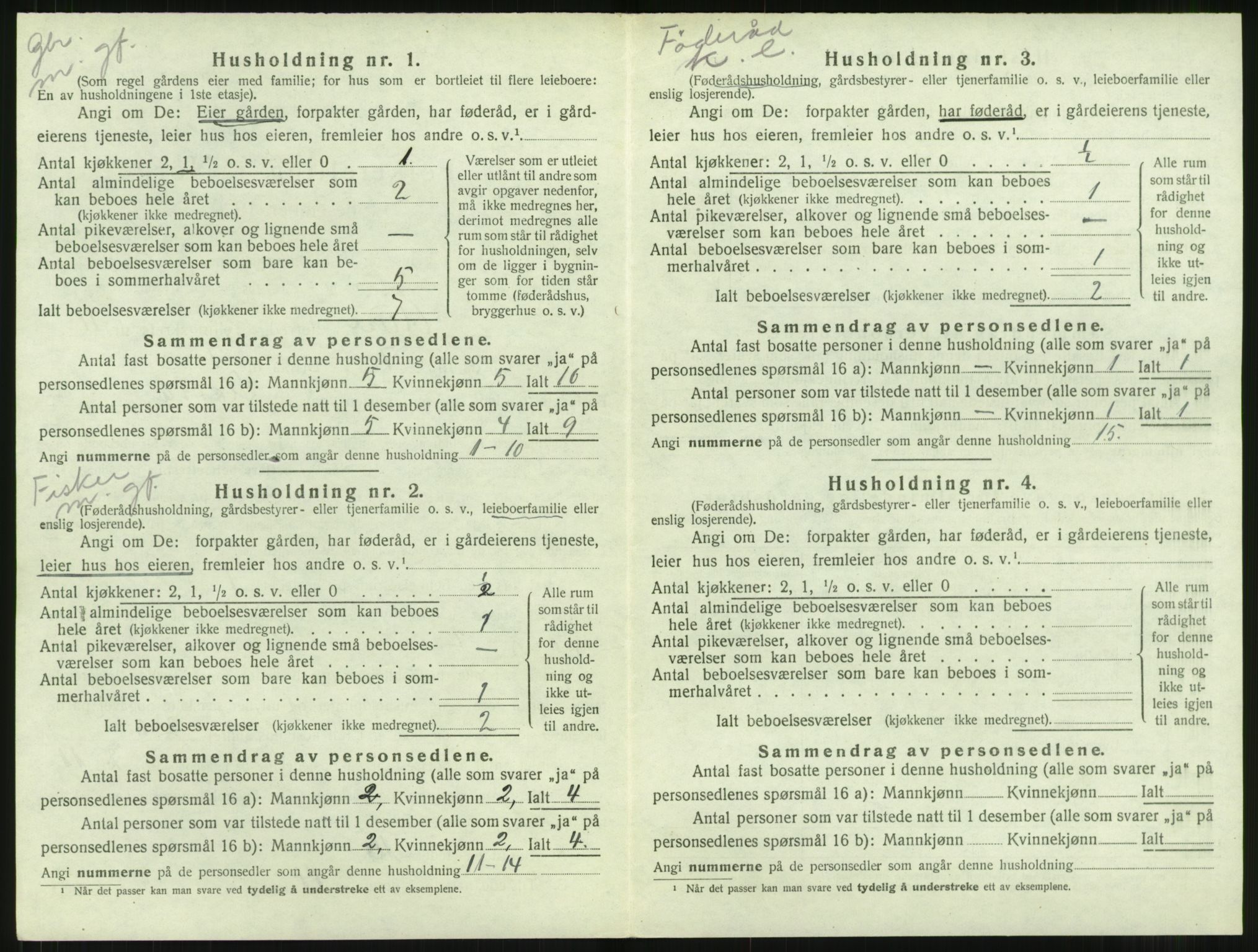 SAT, 1920 census for Aure, 1920, p. 683