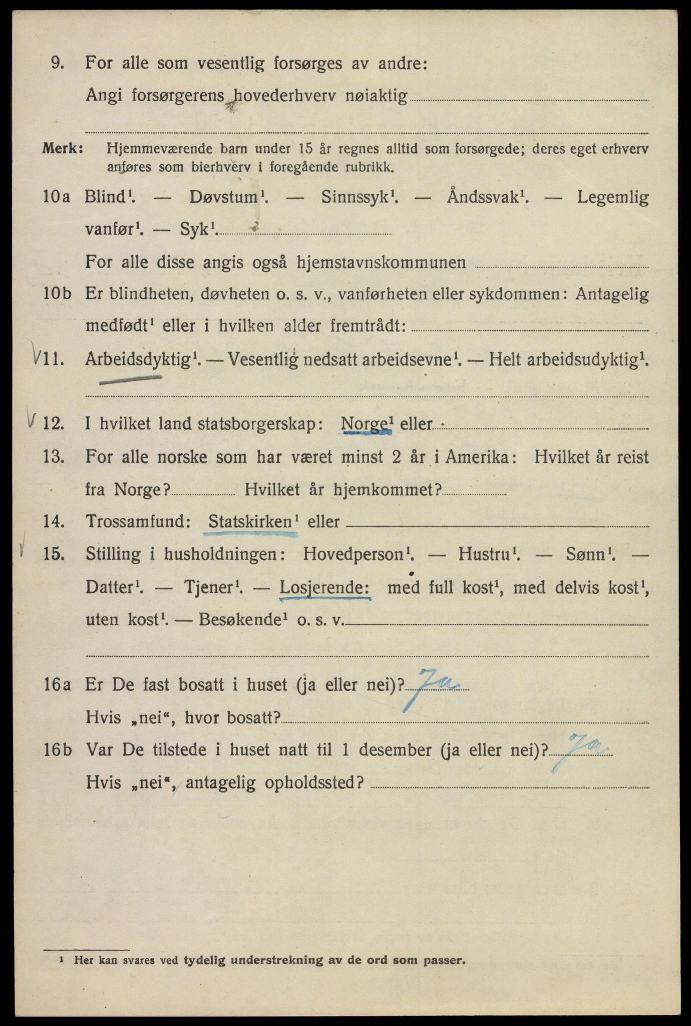 SAO, 1920 census for Kristiania, 1920, p. 273642