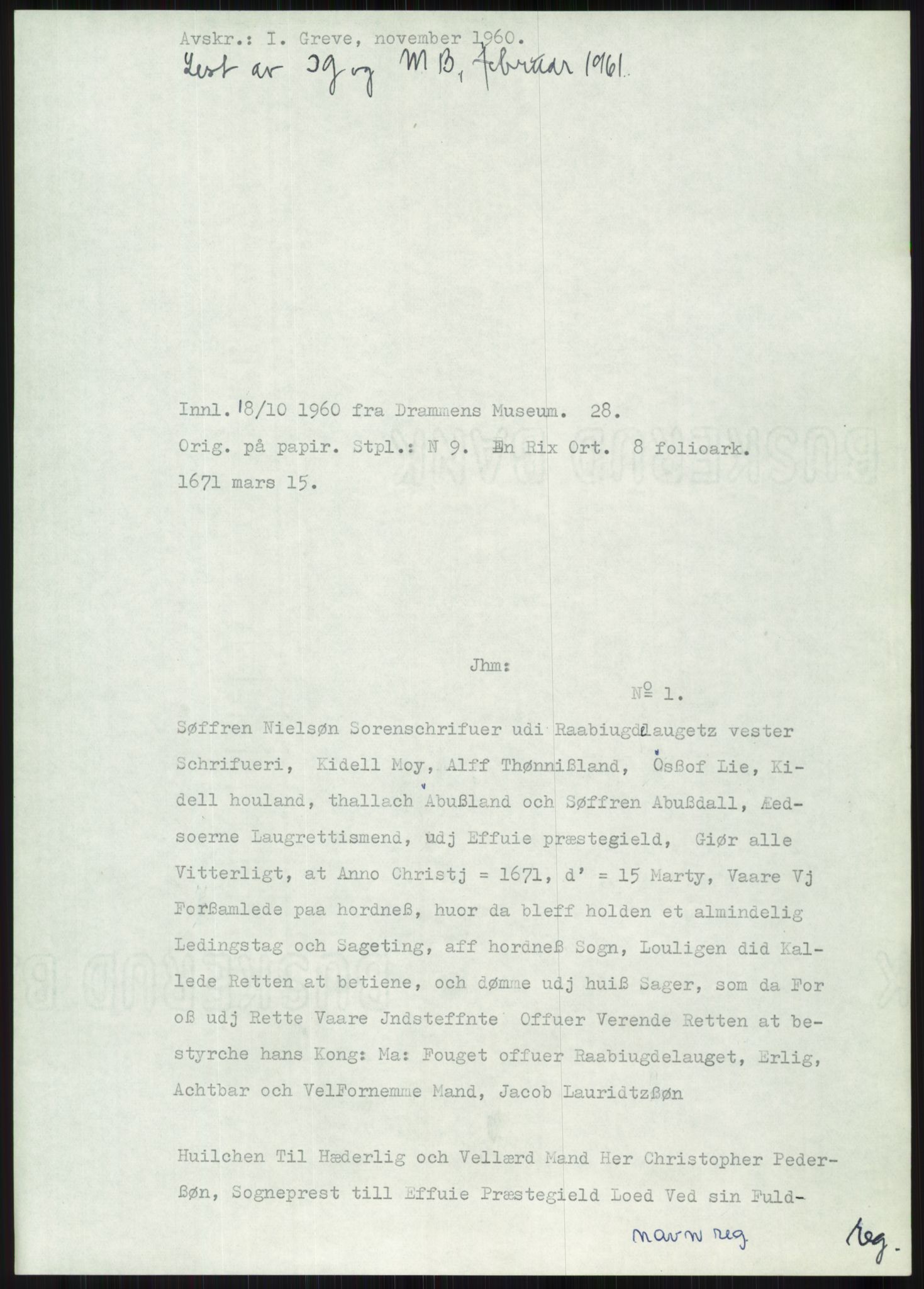 Samlinger til kildeutgivelse, Diplomavskriftsamlingen, AV/RA-EA-4053/H/Ha, p. 1654