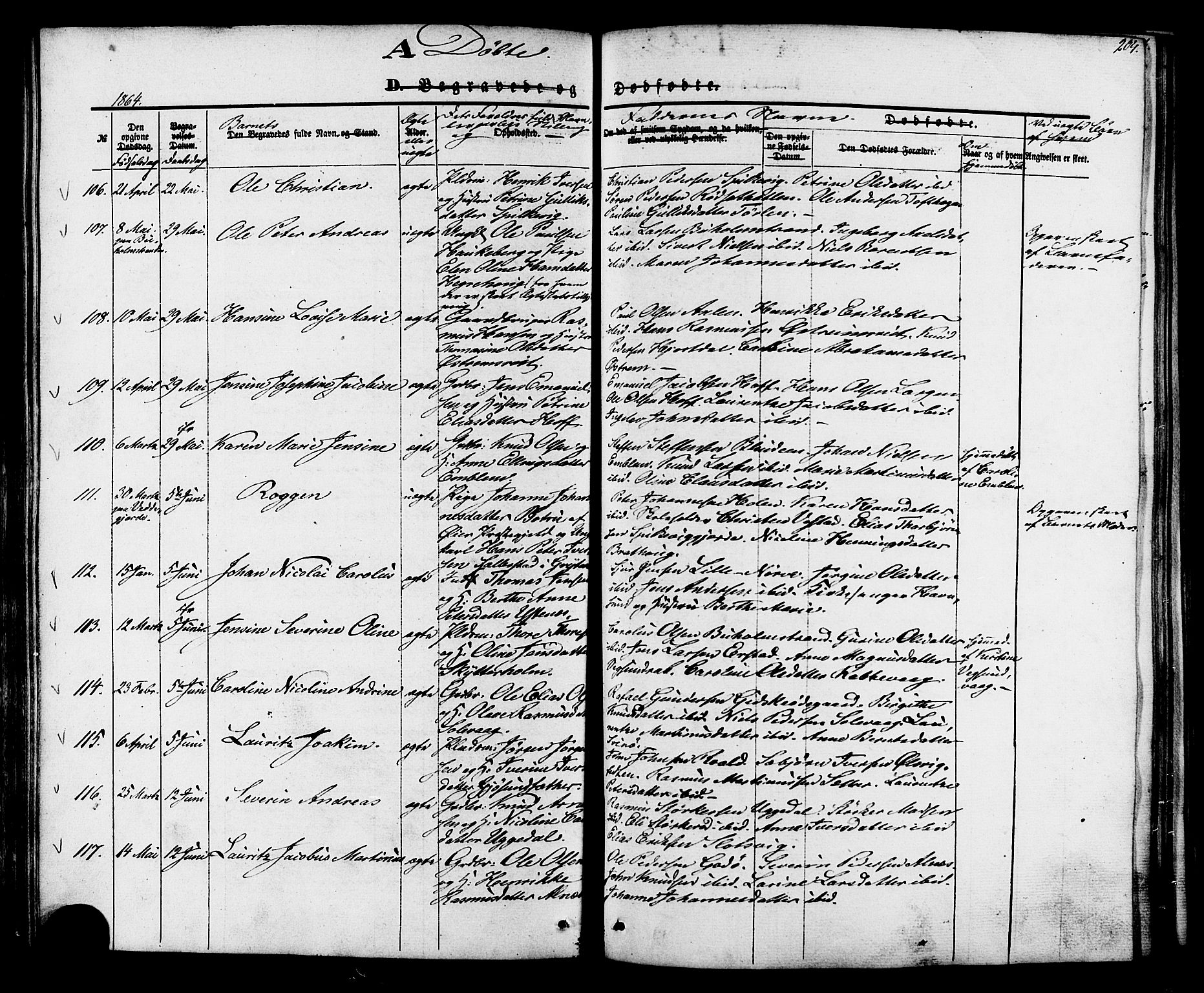 Ministerialprotokoller, klokkerbøker og fødselsregistre - Møre og Romsdal, AV/SAT-A-1454/528/L0398: Parish register (official) no. 528A09, 1858-1864, p. 204