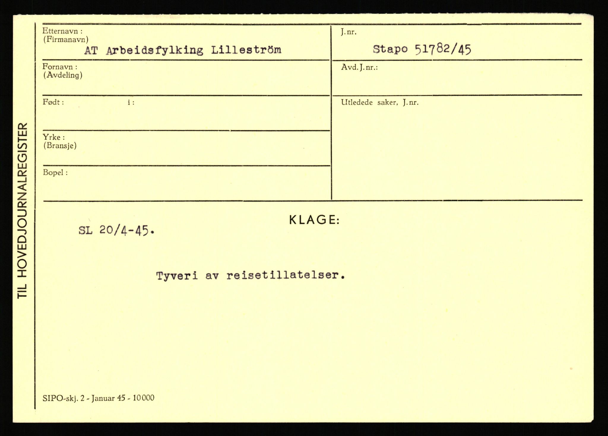 Statspolitiet - Hovedkontoret / Osloavdelingen, AV/RA-S-1329/C/Ca/L0002: Arneberg - Brand, 1943-1945, p. 580