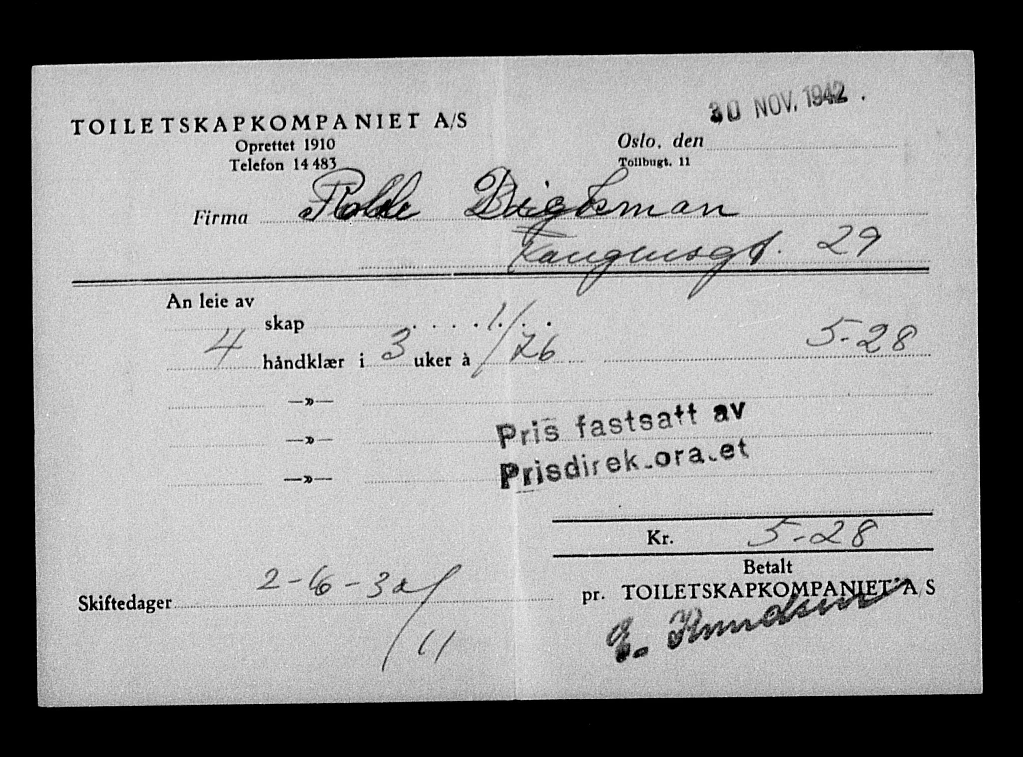 Justisdepartementet, Tilbakeføringskontoret for inndratte formuer, AV/RA-S-1564/H/Hc/Hcc/L0930: --, 1945-1947, p. 306