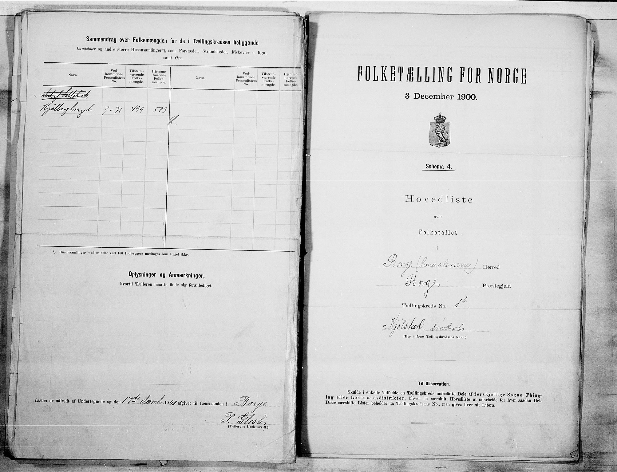 SAO, 1900 census for Borge, 1900, p. 6