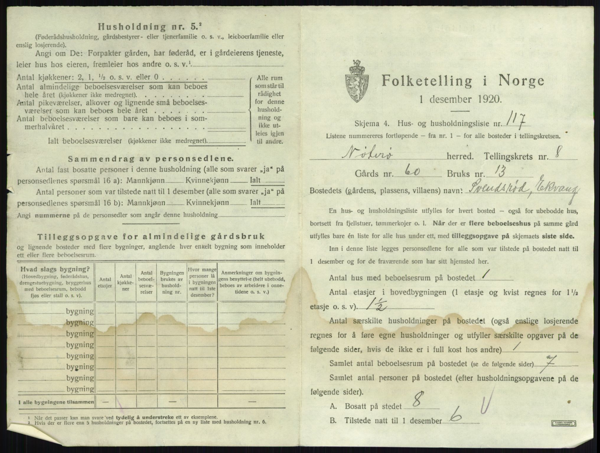 SAKO, 1920 census for Nøtterøy, 1920, p. 1735