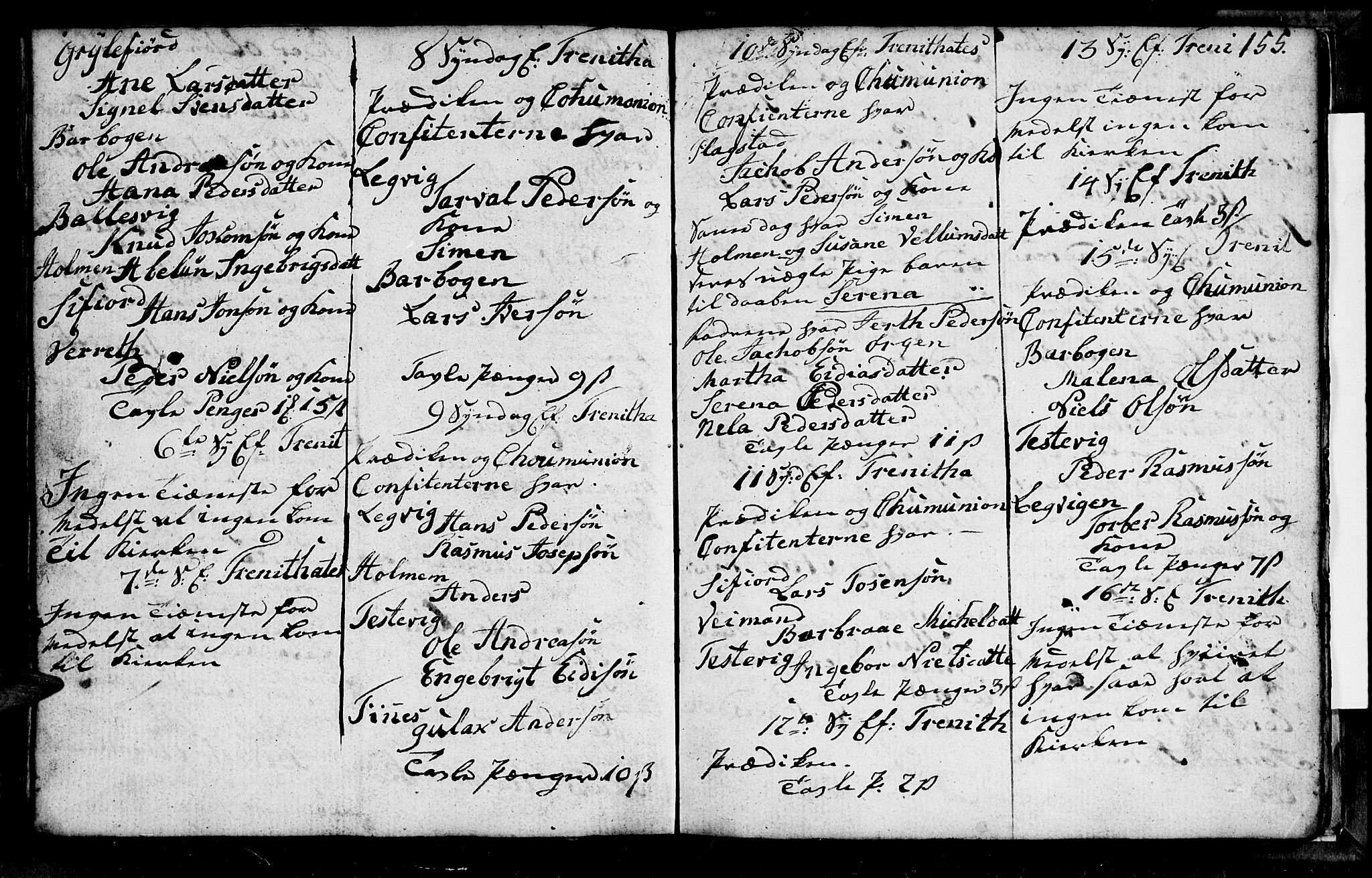 Berg sokneprestkontor, AV/SATØ-S-1318/G/Ga/Gab/L0010klokker: Parish register (copy) no. 10, 1783-1811, p. 155