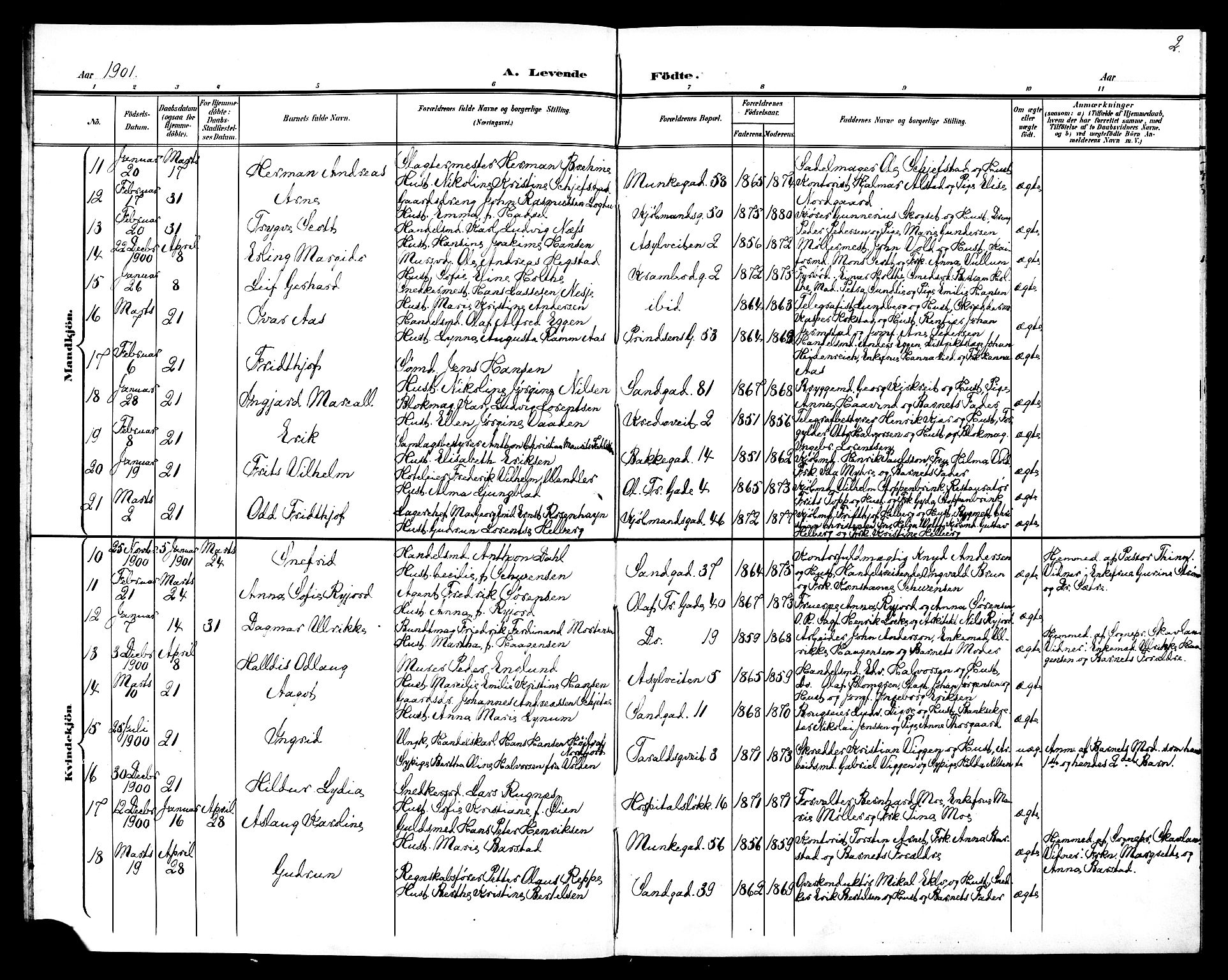 Ministerialprotokoller, klokkerbøker og fødselsregistre - Sør-Trøndelag, SAT/A-1456/602/L0144: Parish register (copy) no. 602C12, 1897-1905, p. 2