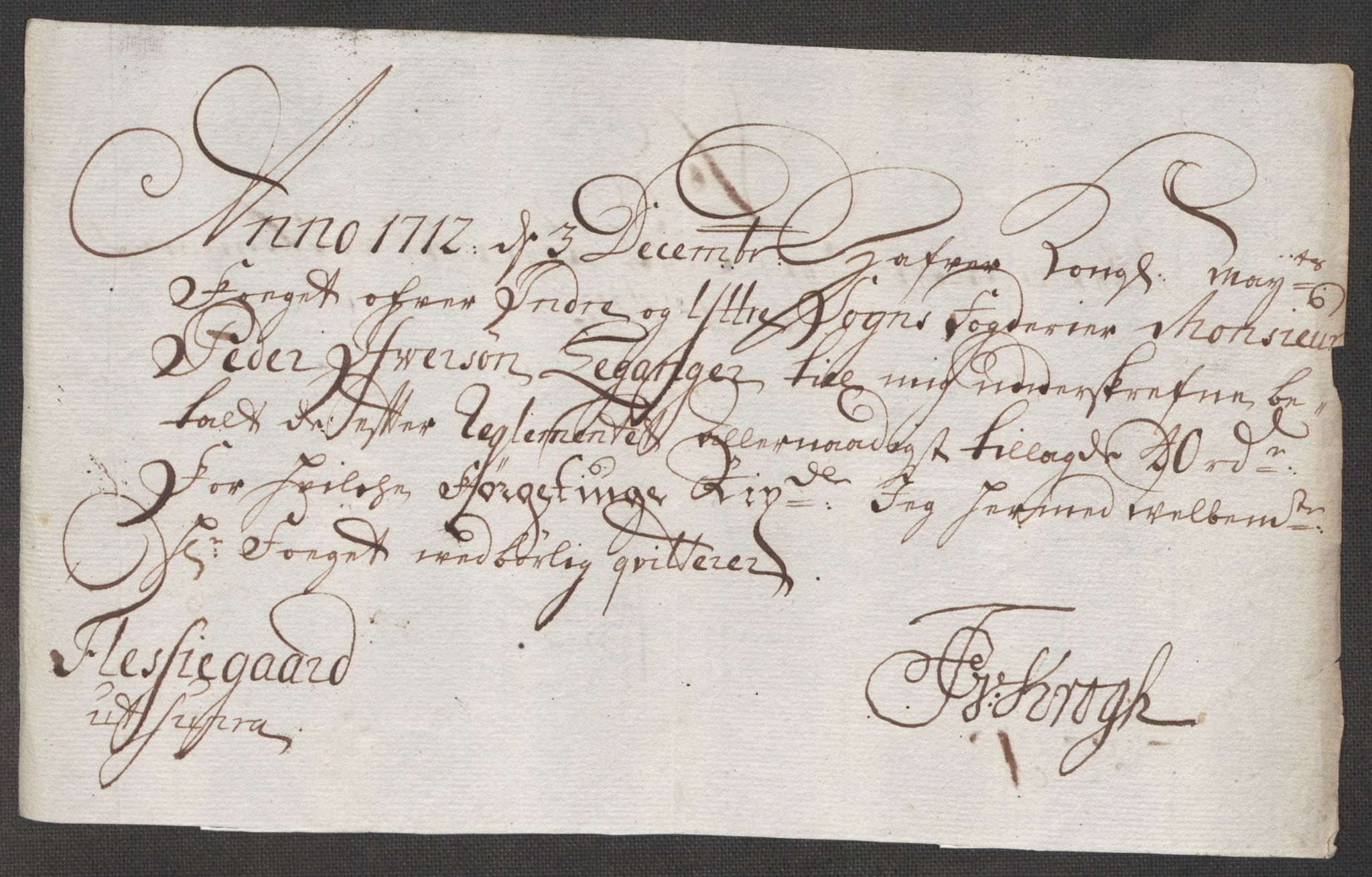 Rentekammeret inntil 1814, Reviderte regnskaper, Fogderegnskap, AV/RA-EA-4092/R52/L3318: Fogderegnskap Sogn, 1712, p. 274