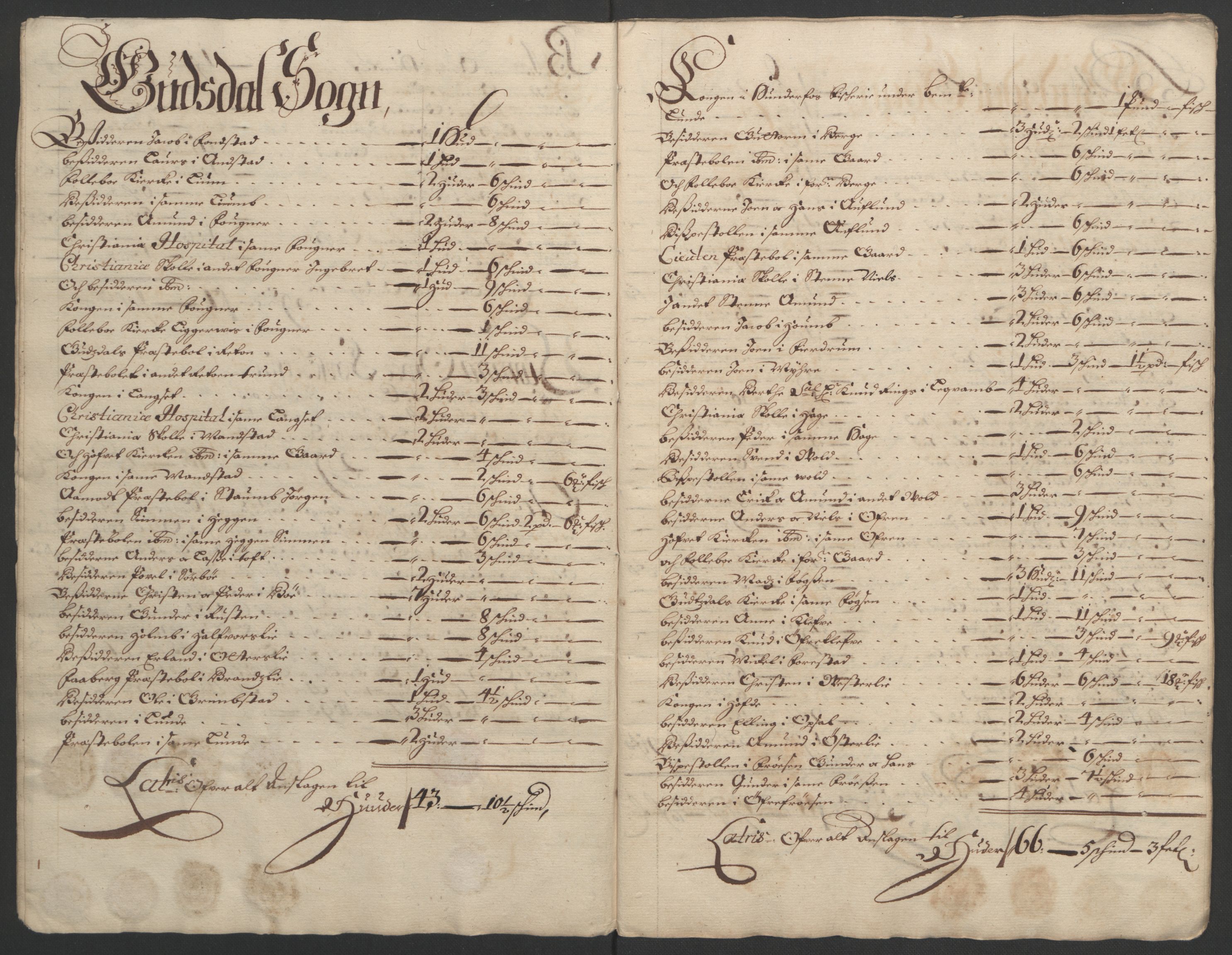 Rentekammeret inntil 1814, Reviderte regnskaper, Fogderegnskap, AV/RA-EA-4092/R17/L1167: Fogderegnskap Gudbrandsdal, 1693, p. 291