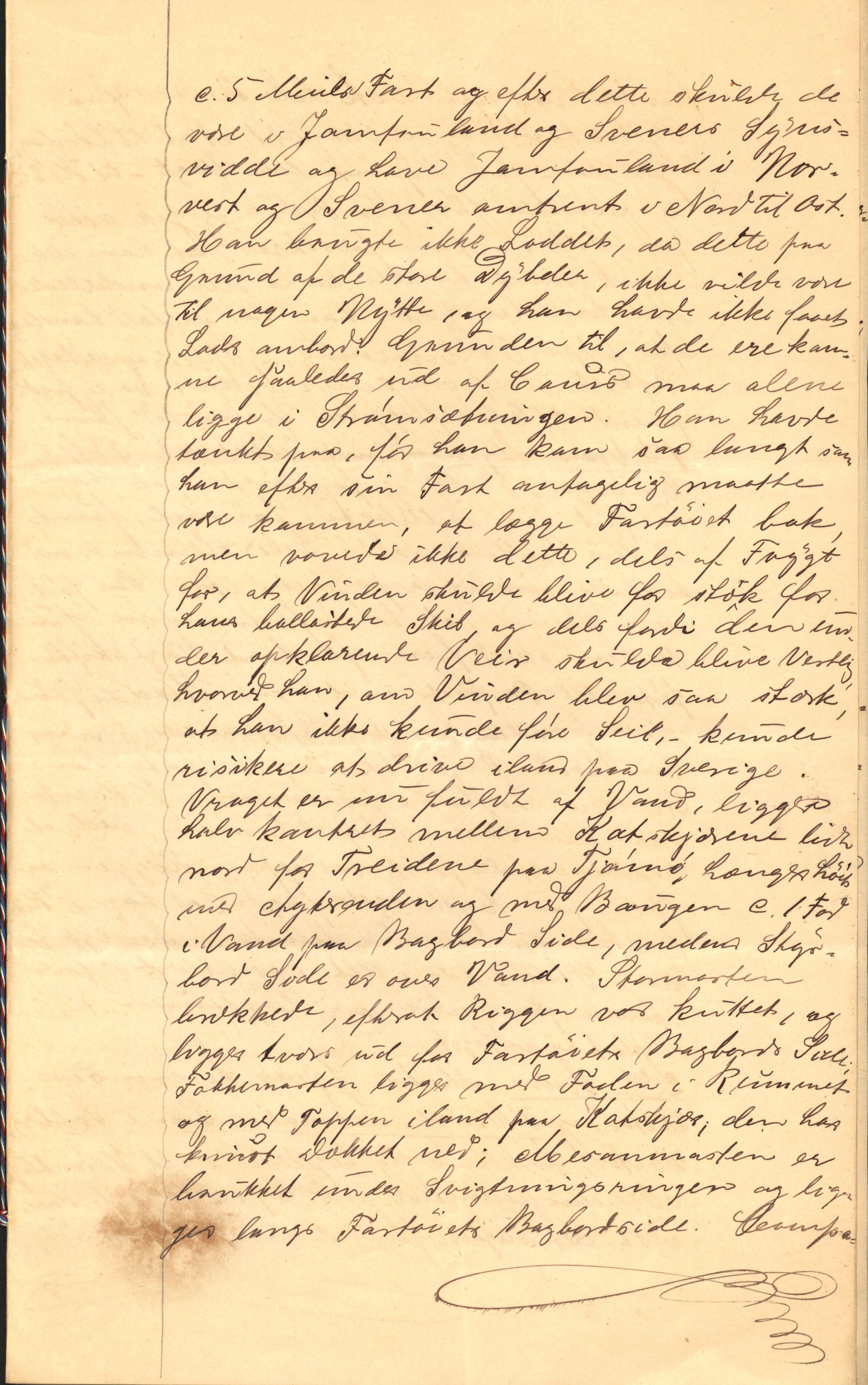 Pa 63 - Østlandske skibsassuranceforening, VEMU/A-1079/G/Ga/L0023/0012: Havaridokumenter / Columbus, Christiane Sophie, Marie, Jarlen, Kong Carl XV, 1889, p. 51