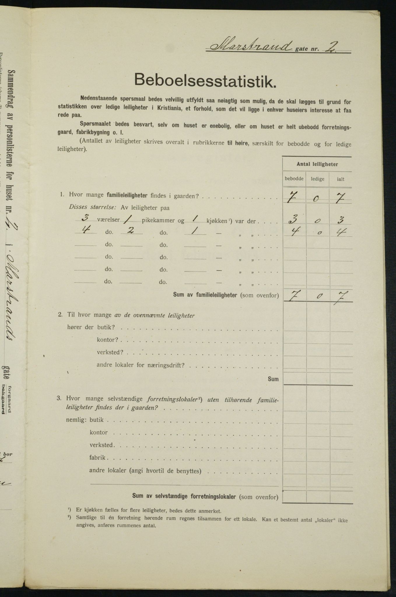 OBA, Municipal Census 1913 for Kristiania, 1913, p. 64504