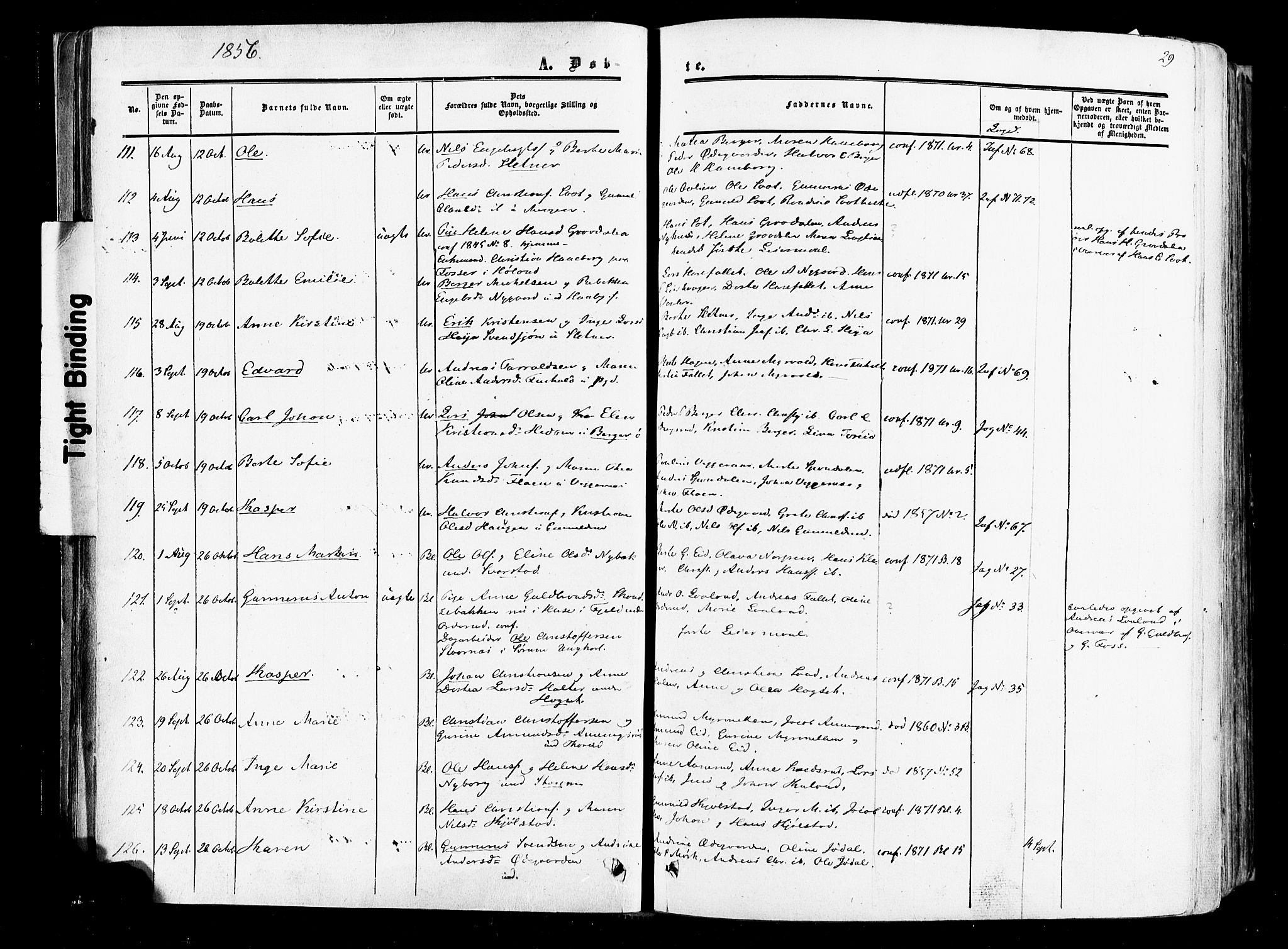 Aurskog prestekontor Kirkebøker, SAO/A-10304a/F/Fa/L0007: Parish register (official) no. I 7, 1854-1877, p. 29