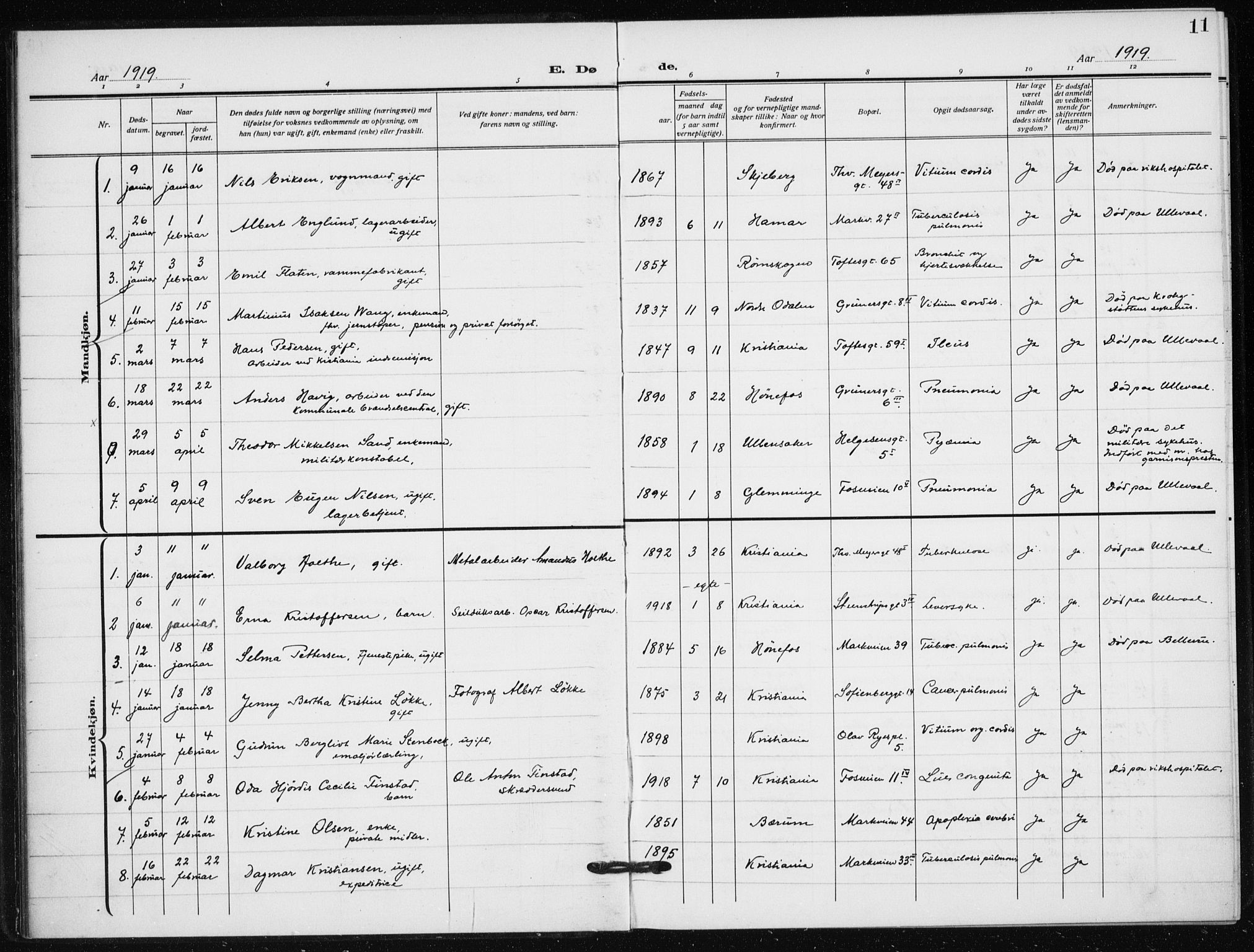 Hauge prestekontor Kirkebøker, AV/SAO-A-10849/F/Fa/L0005: Parish register (official) no. 5, 1917-1938, p. 11