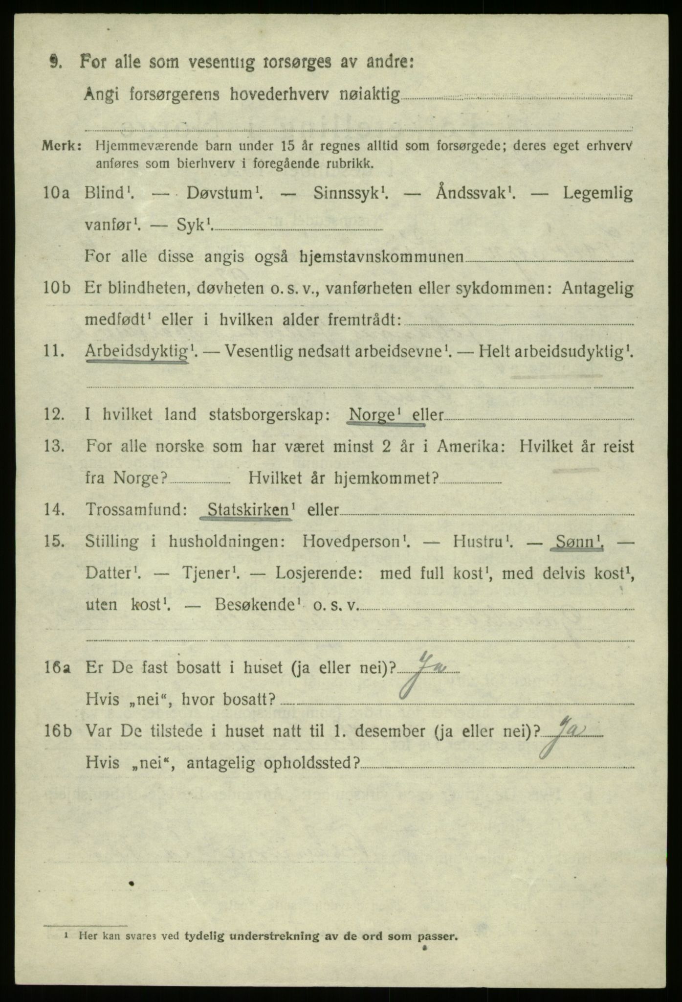 SAB, 1920 census for Kinn, 1920, p. 11122