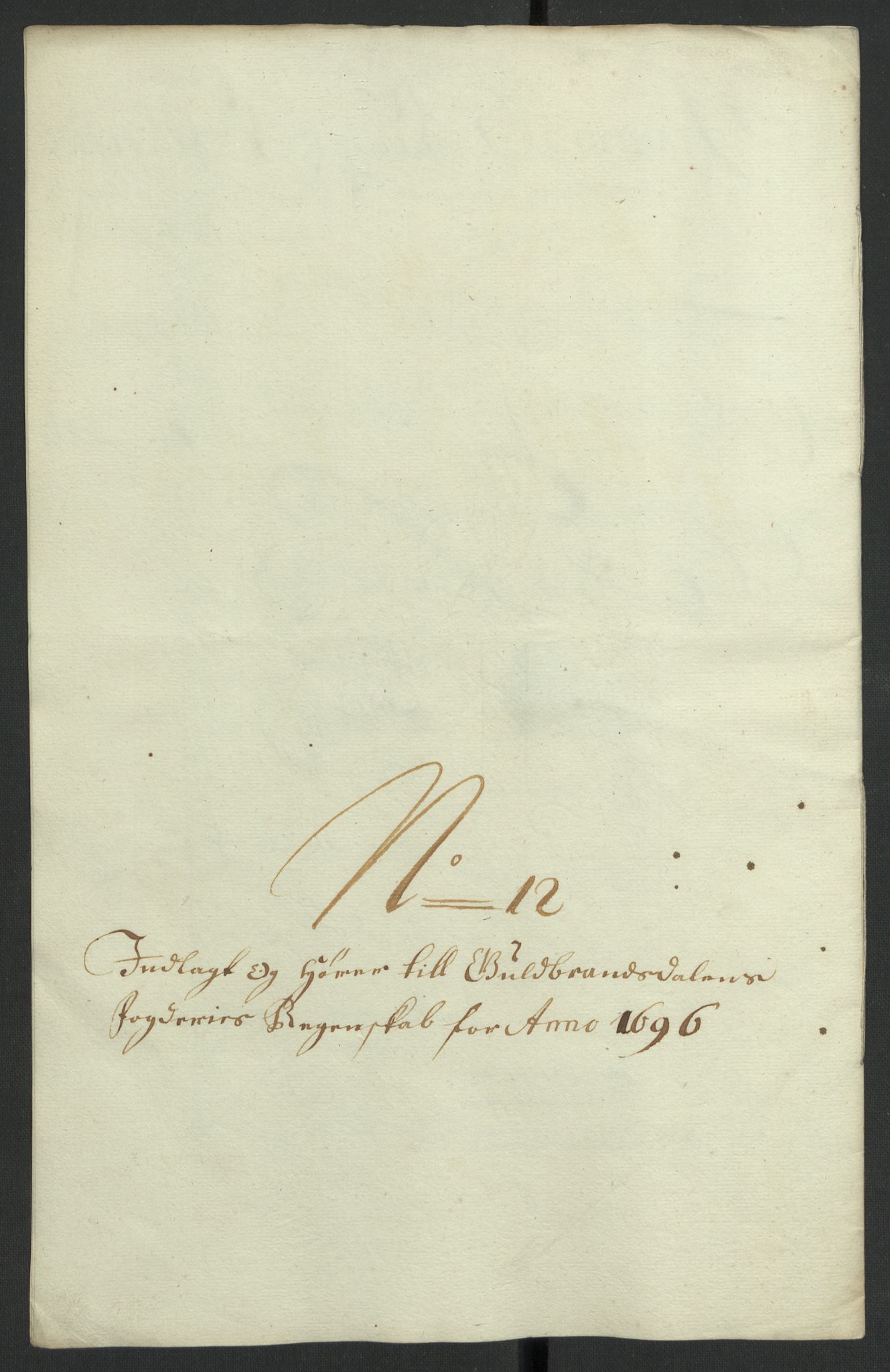 Rentekammeret inntil 1814, Reviderte regnskaper, Fogderegnskap, AV/RA-EA-4092/R17/L1170: Fogderegnskap Gudbrandsdal, 1696-1697, p. 145