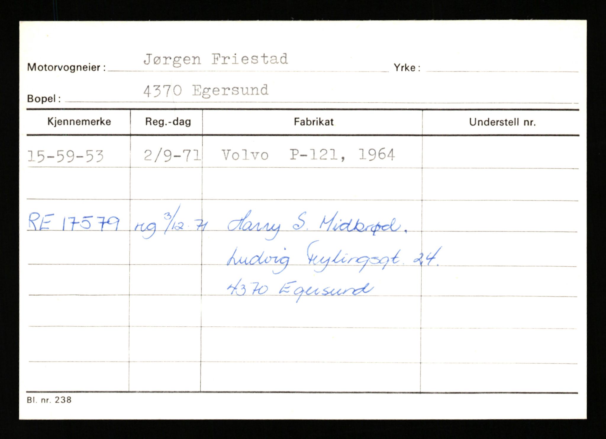 Stavanger trafikkstasjon, AV/SAST-A-101942/0/G/L0010: Registreringsnummer: 130000 - 239953, 1930-1971, p. 891