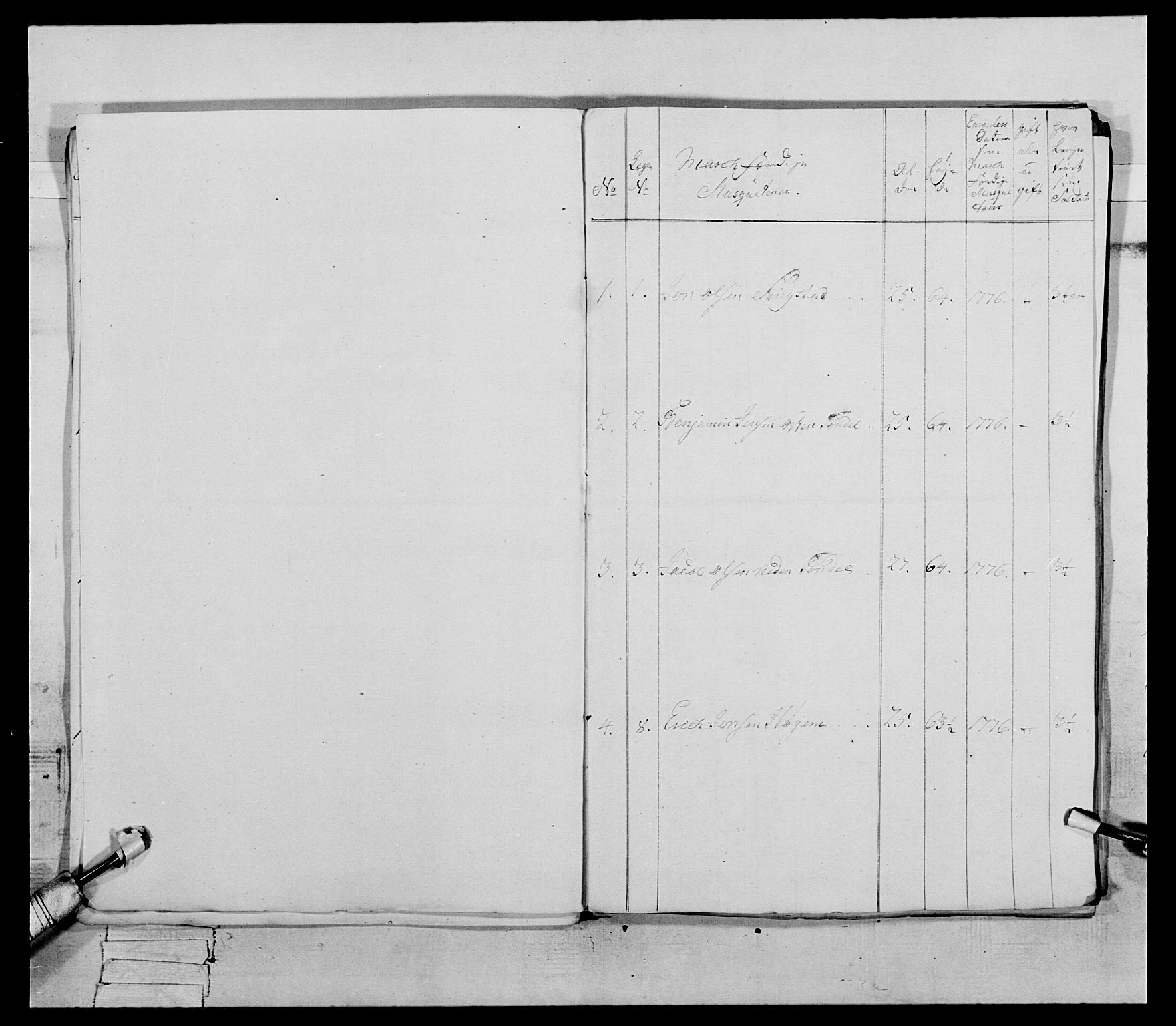 Generalitets- og kommissariatskollegiet, Det kongelige norske kommissariatskollegium, RA/EA-5420/E/Eh/L0086: 3. Trondheimske nasjonale infanteriregiment, 1776-1779, p. 39