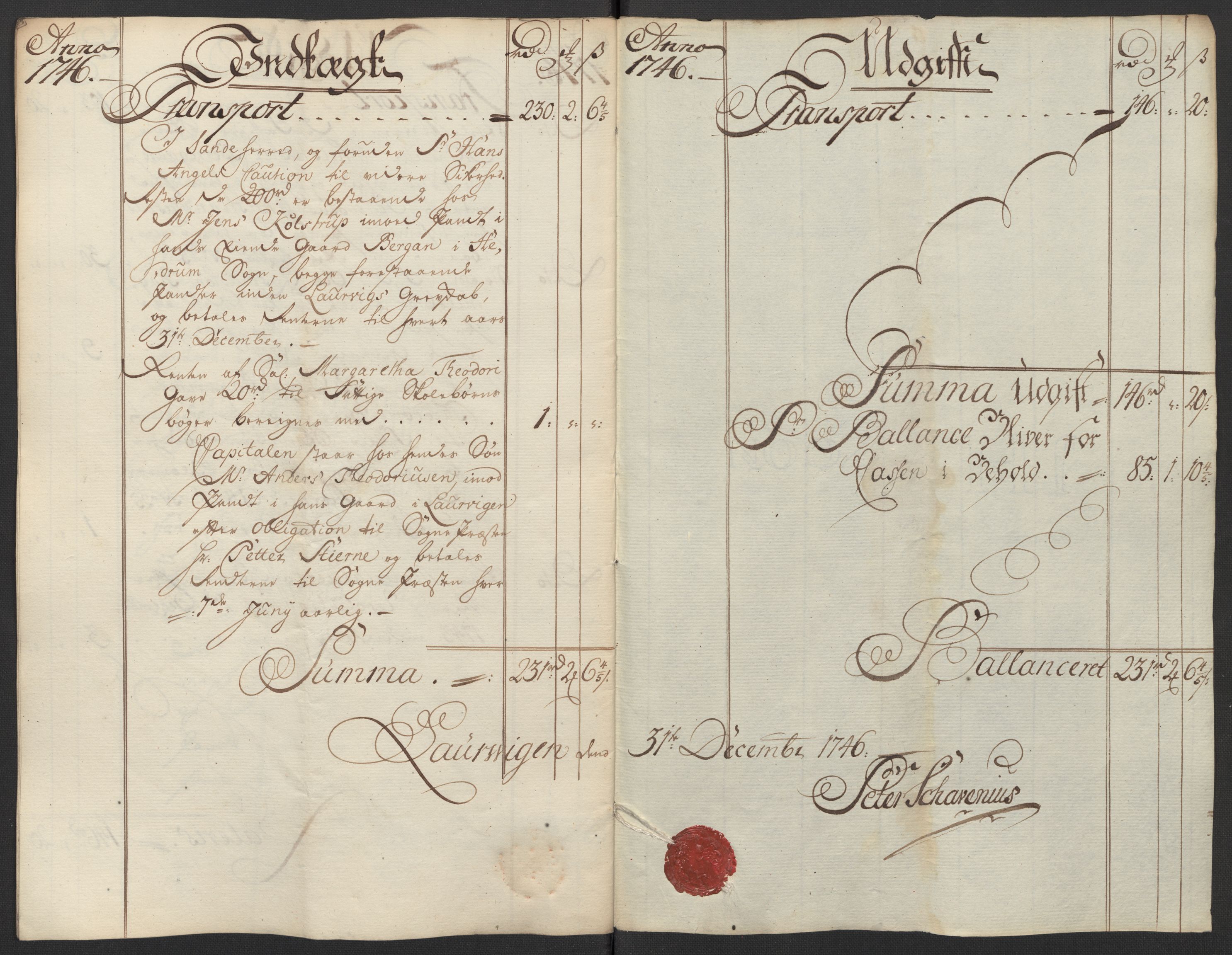 Kristiania tukthus, AV/SAO-A-10644/A/Ad/Adb/L0011: Innkomne skriv, rapporter og regnskap, 1742-1783, p. 43