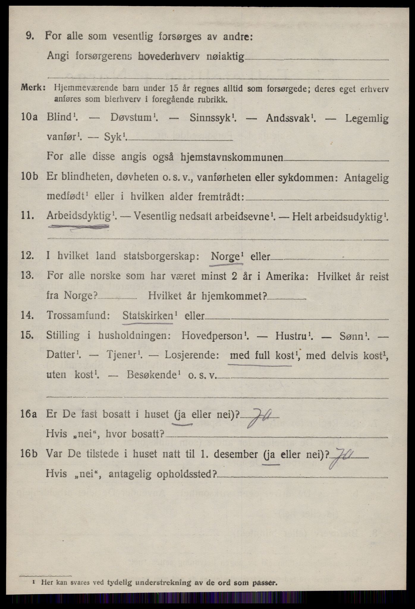 SAT, 1920 census for Giske, 1920, p. 523