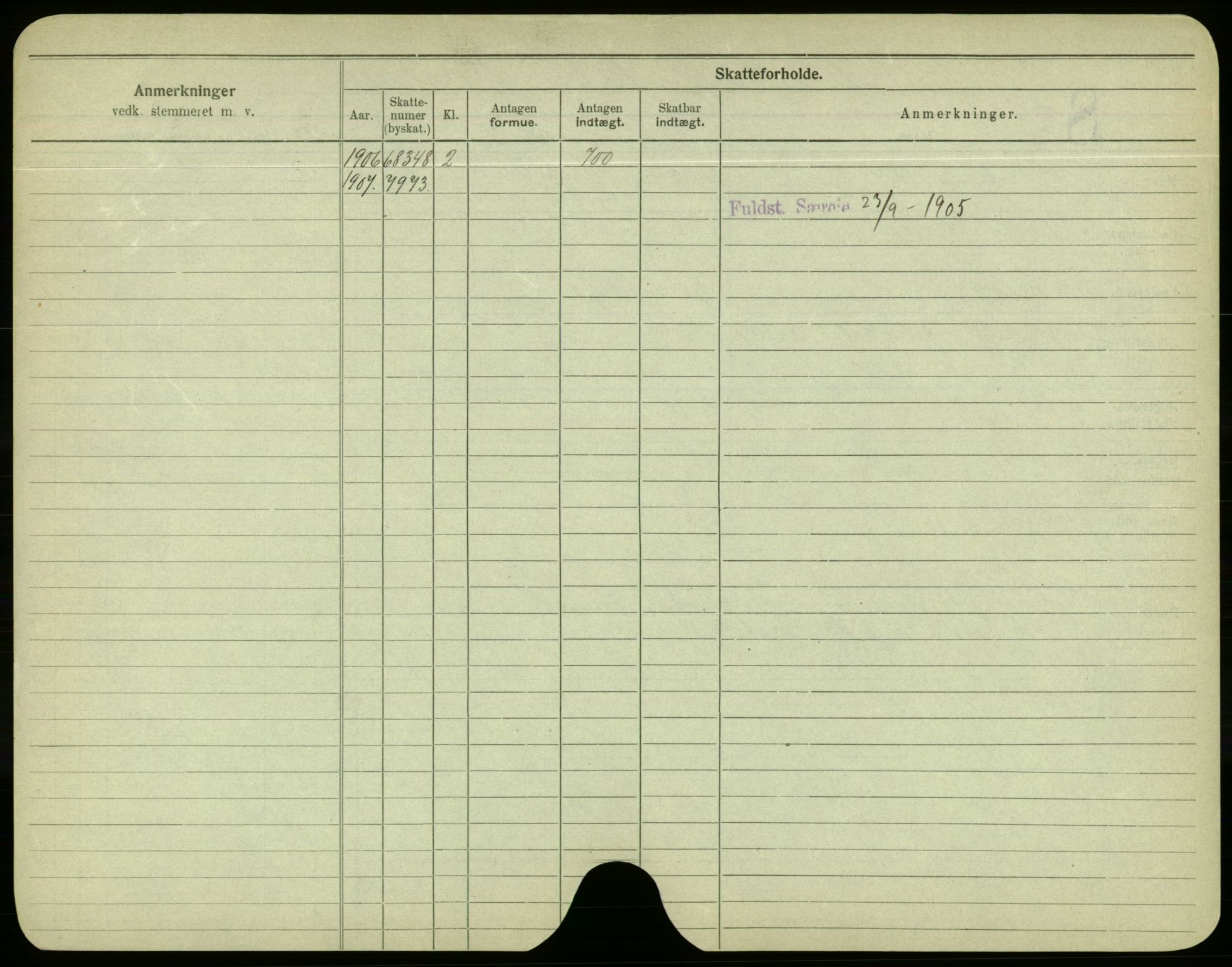 Oslo folkeregister, Registerkort, AV/SAO-A-11715/F/Fa/Fac/L0004: Menn, 1906-1914, p. 900b