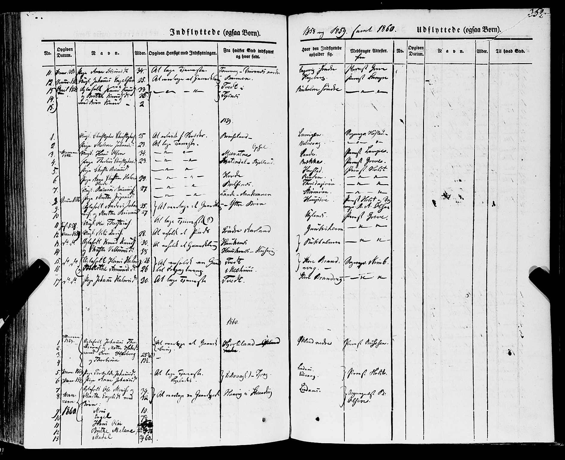 Stord sokneprestembete, SAB/A-78201/H/Haa: Parish register (official) no. A 7, 1841-1861, p. 352