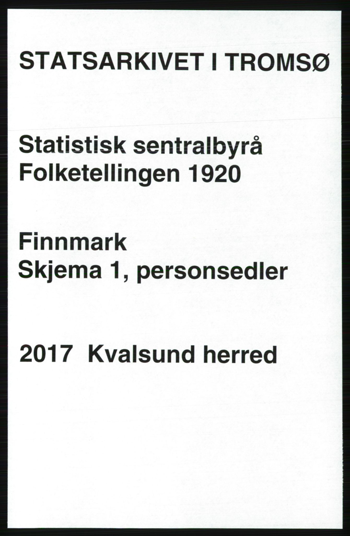 SATØ, 1920 census for , 1920, p. 462