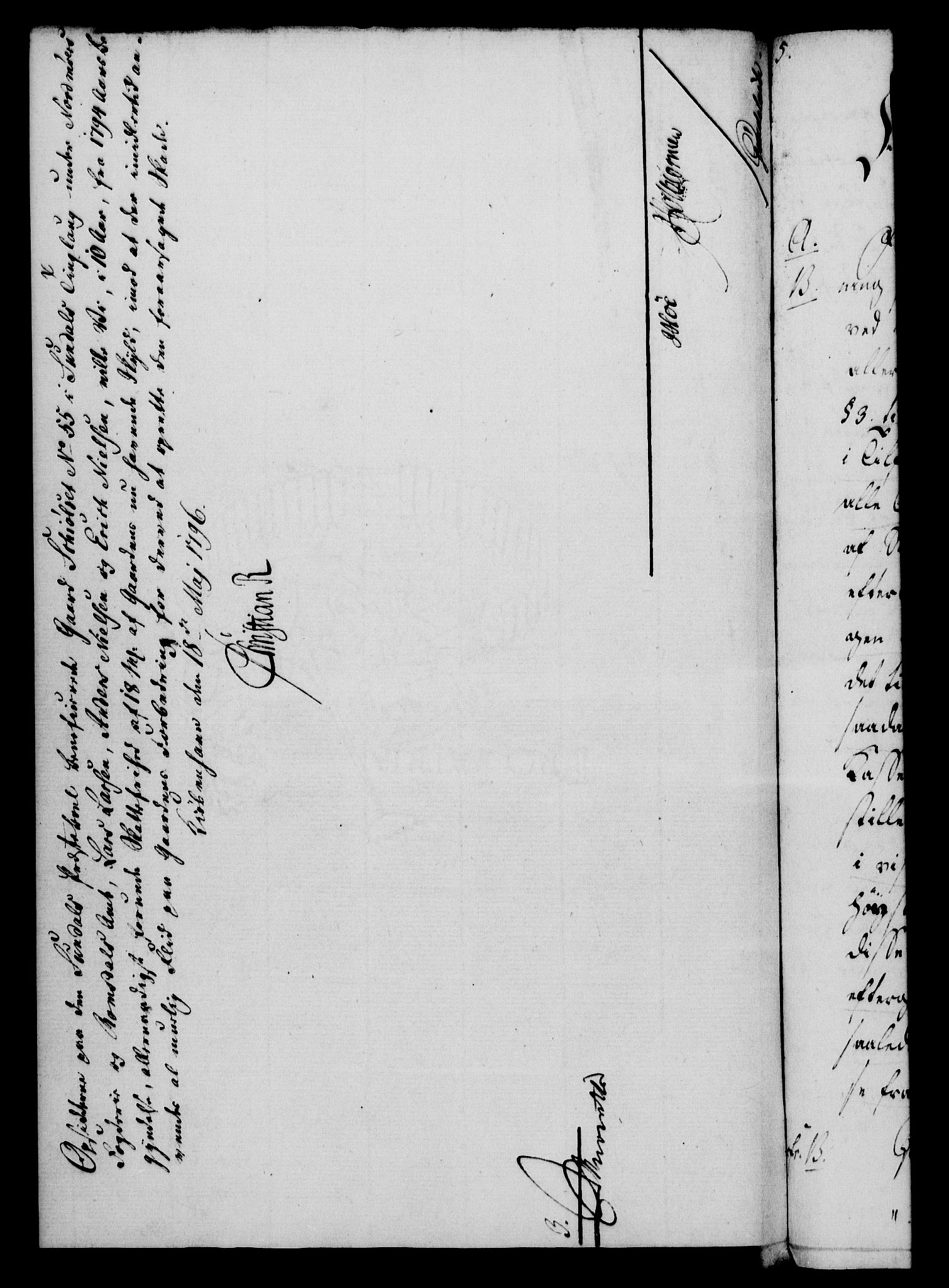 Rentekammeret, Kammerkanselliet, AV/RA-EA-3111/G/Gf/Gfa/L0078: Norsk relasjons- og resolusjonsprotokoll (merket RK 52.78), 1796, p. 195