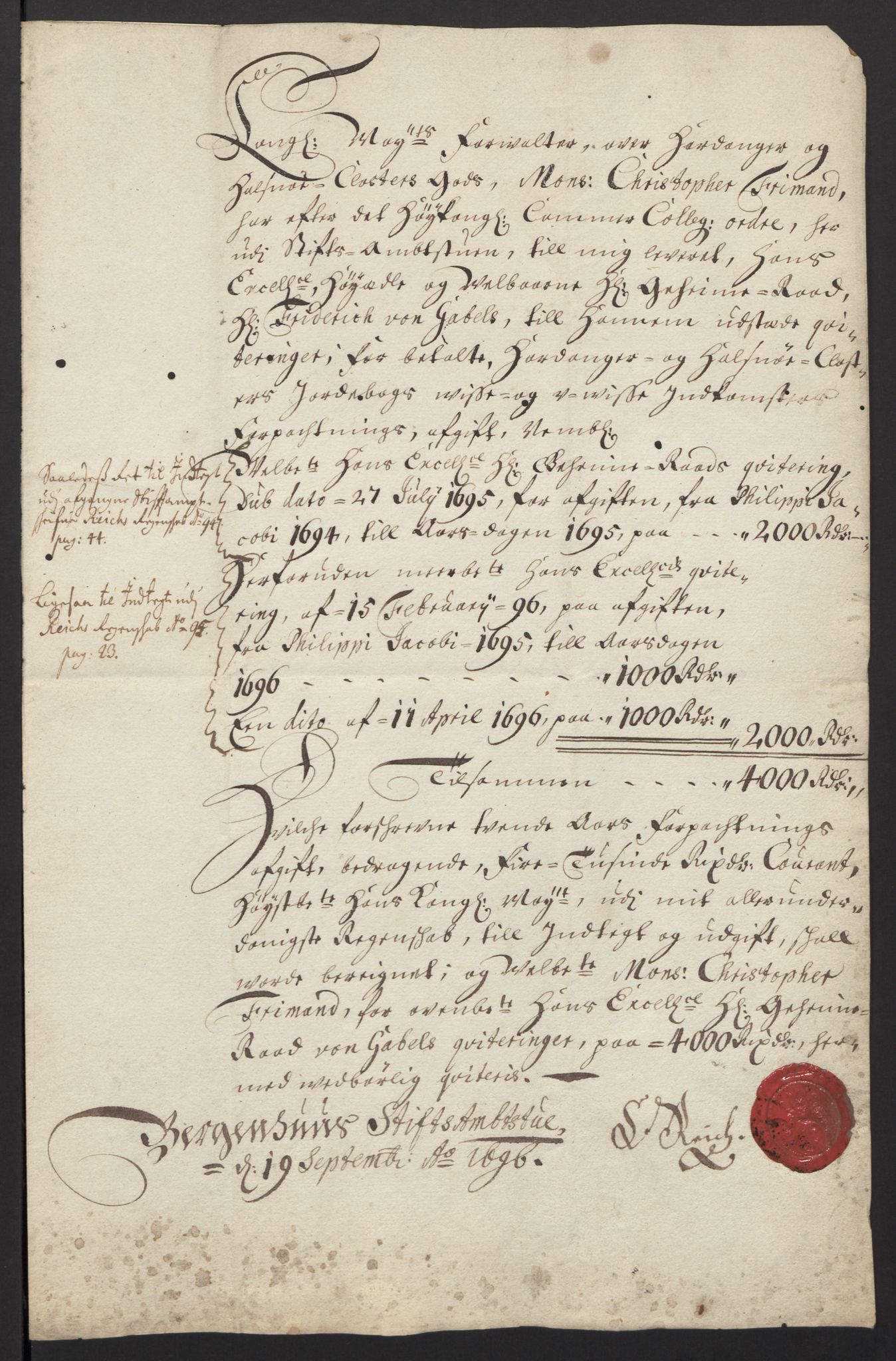 Rentekammeret inntil 1814, Reviderte regnskaper, Fogderegnskap, AV/RA-EA-4092/R48/L2989: Fogderegnskap Sunnhordland og Hardanger, 1713, p. 567