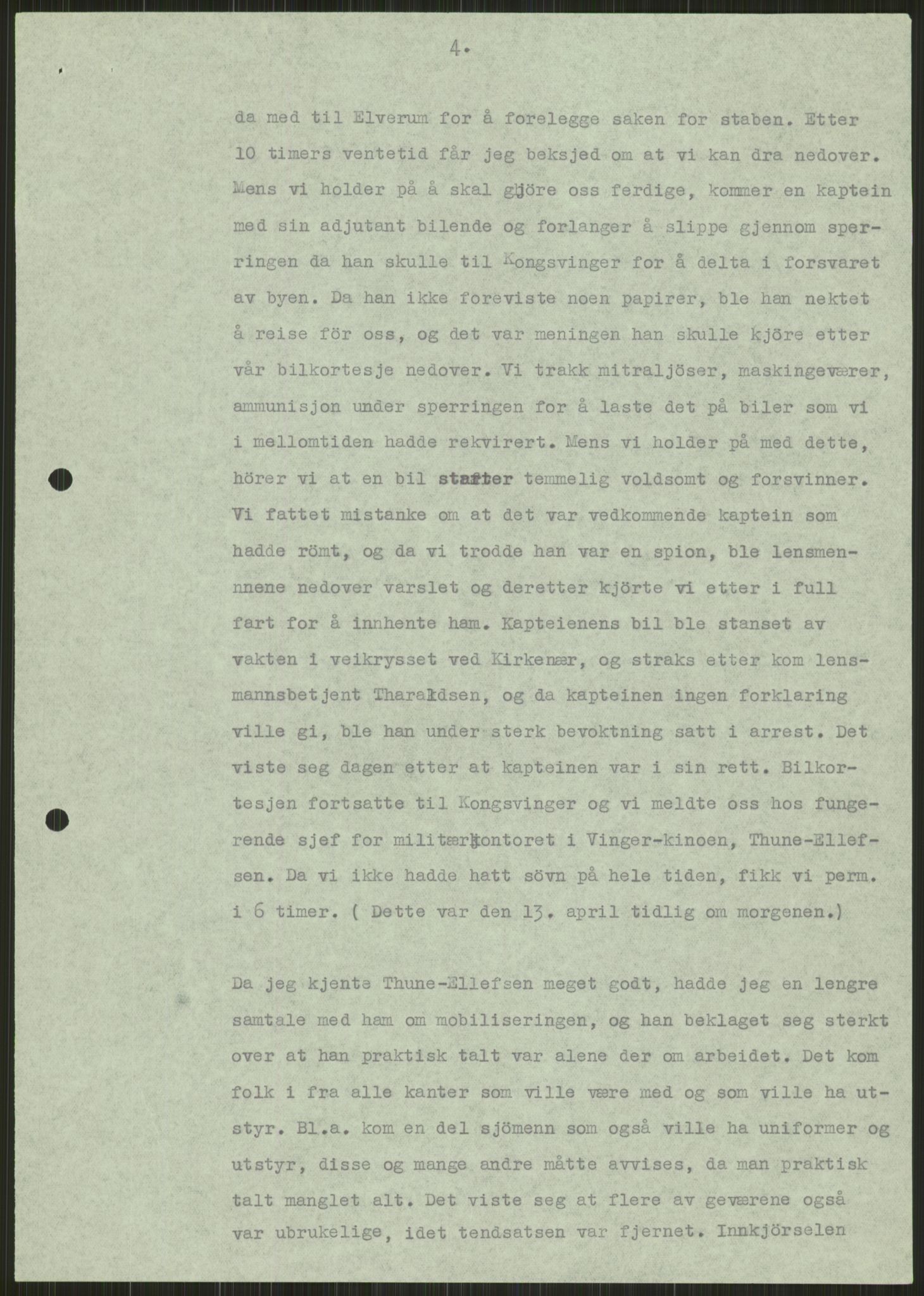 Forsvaret, Forsvarets krigshistoriske avdeling, AV/RA-RAFA-2017/Y/Ya/L0013: II-C-11-31 - Fylkesmenn.  Rapporter om krigsbegivenhetene 1940., 1940, p. 907