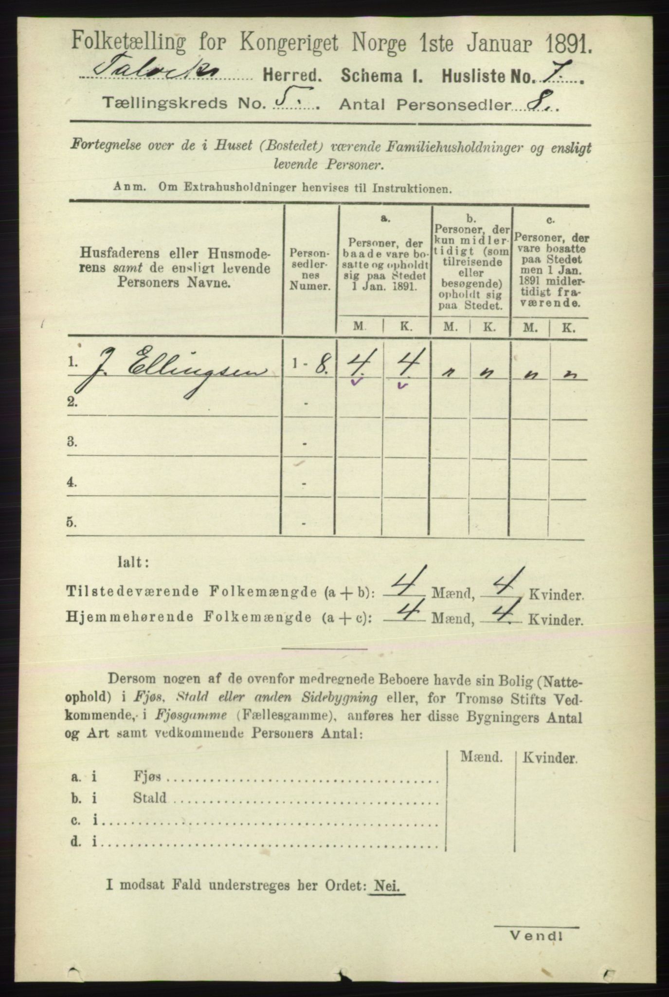 RA, 1891 census for 2013 Talvik, 1891, p. 1309