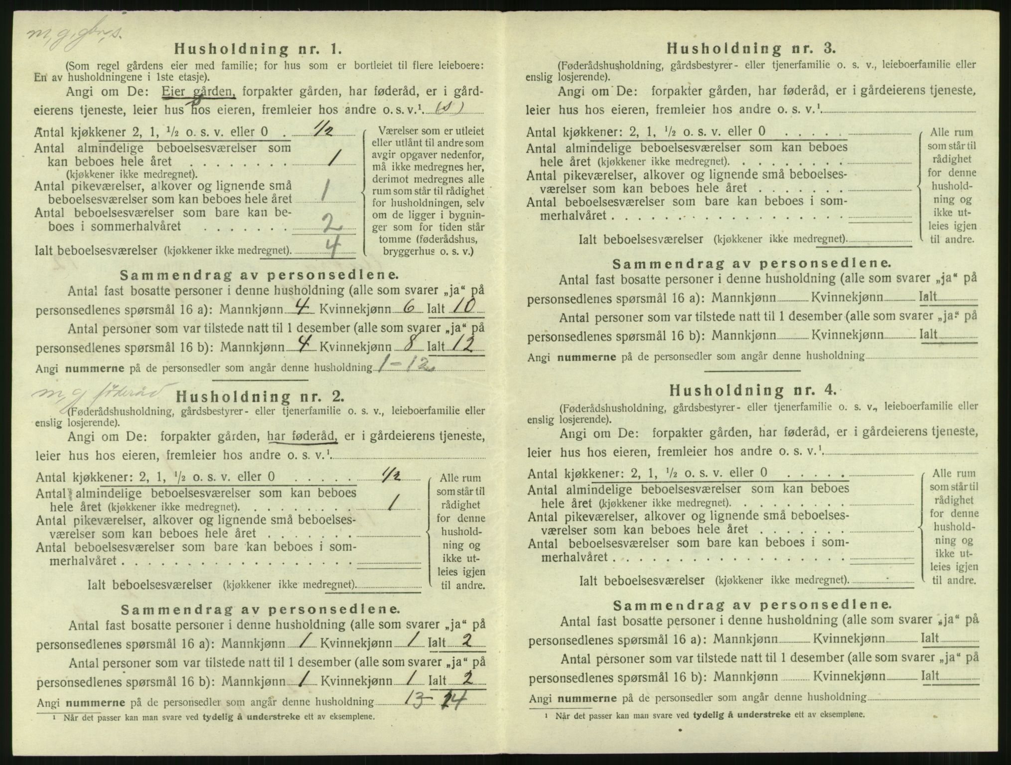 SAT, 1920 census for Aukra, 1920, p. 738