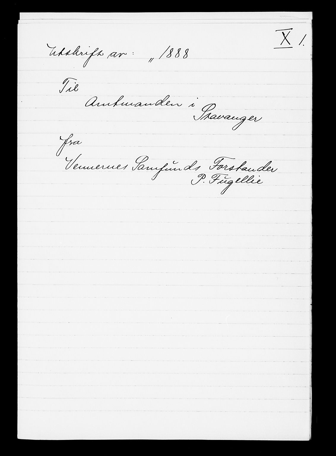 Pa 0160 - Vennenes Samfunn, Stavanger, AV/SAST-A-100269/F: Dissenter register no. -, 1840-1900